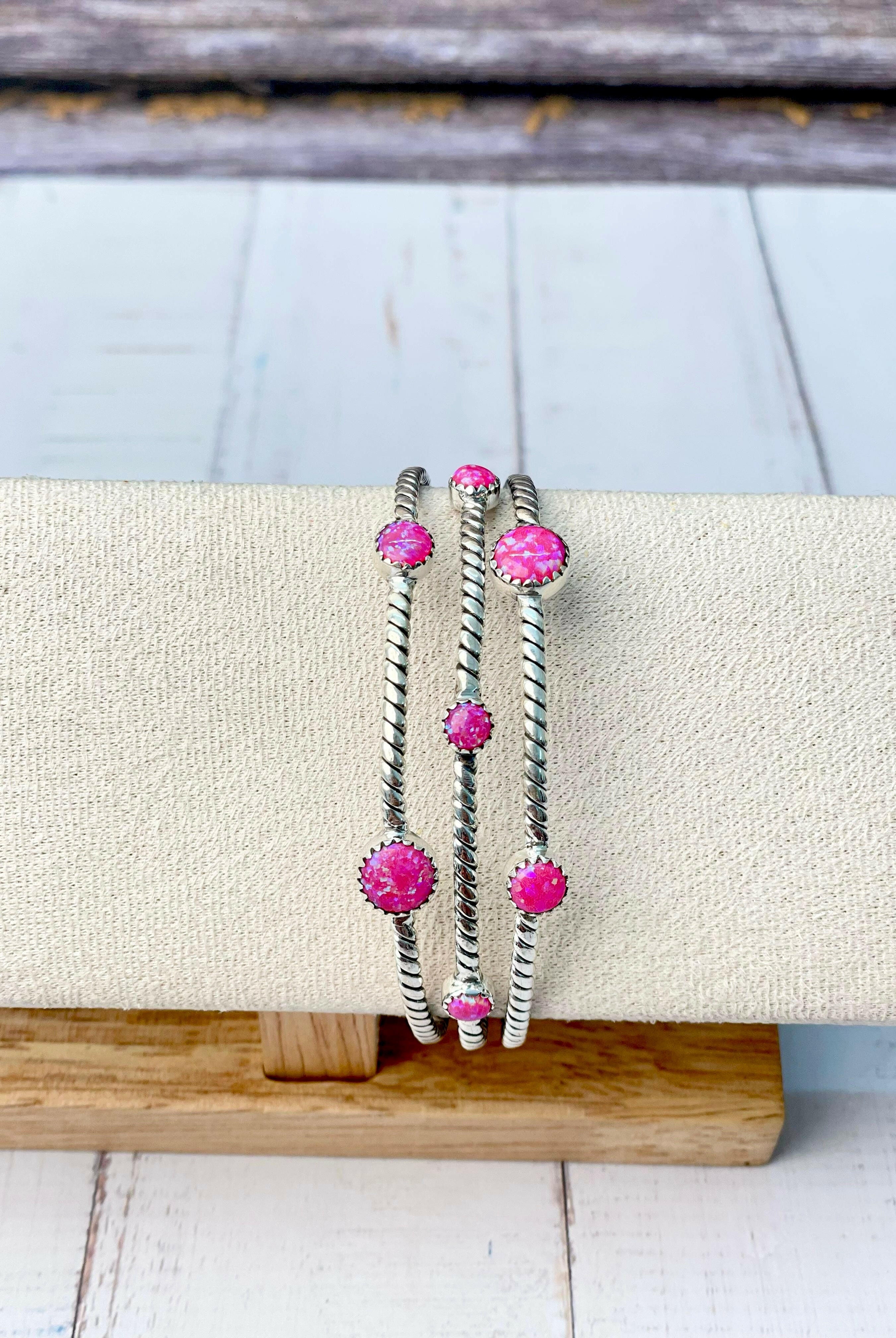 Deeply Rooted Sterling Rope Stone Cuff-Earrings-Krush Kandy, Women's Online Fashion Boutique Located in Phoenix, Arizona (Scottsdale Area)