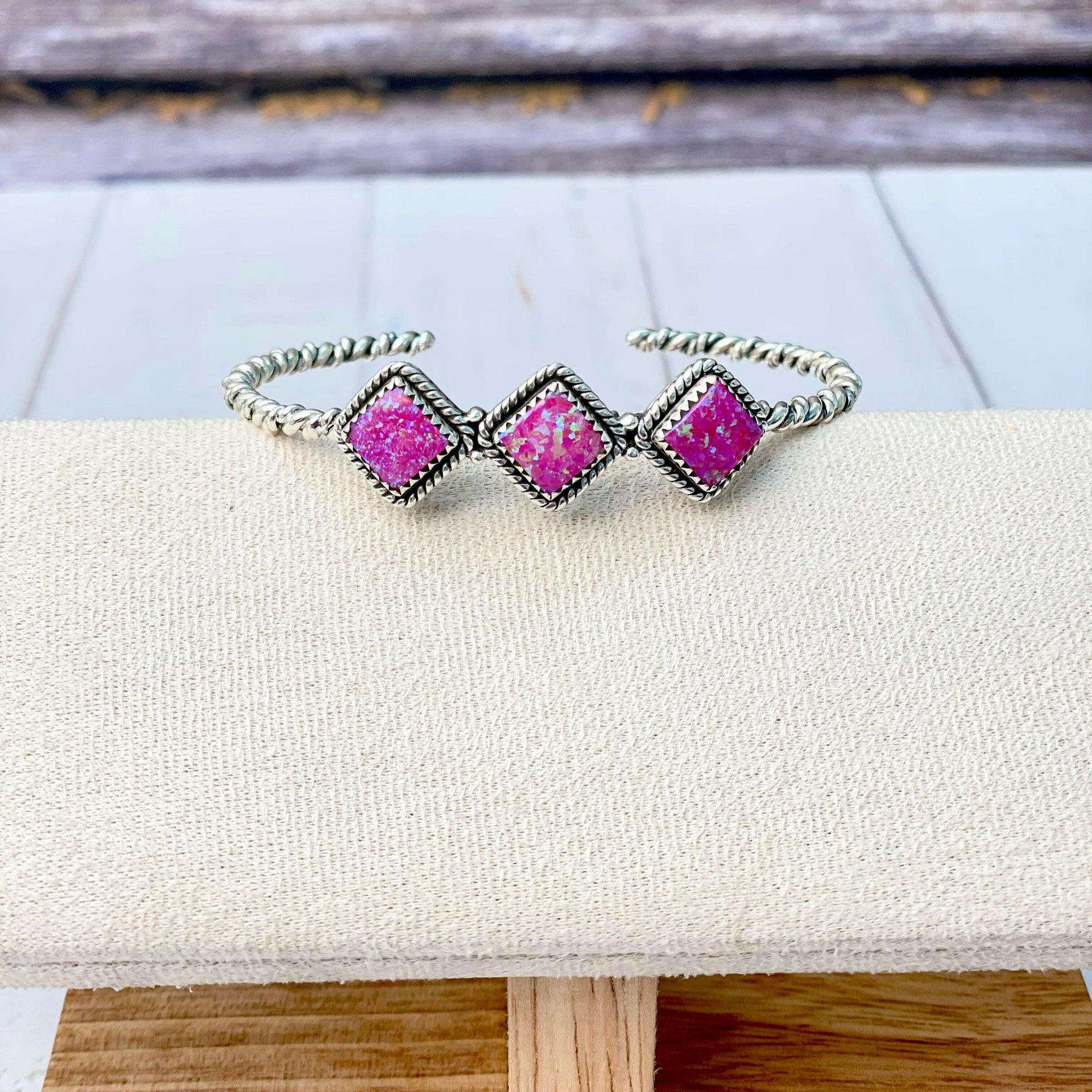 Desert Dreamer Three Stone Cuff-Bracelets-Krush Kandy, Women's Online Fashion Boutique Located in Phoenix, Arizona (Scottsdale Area)