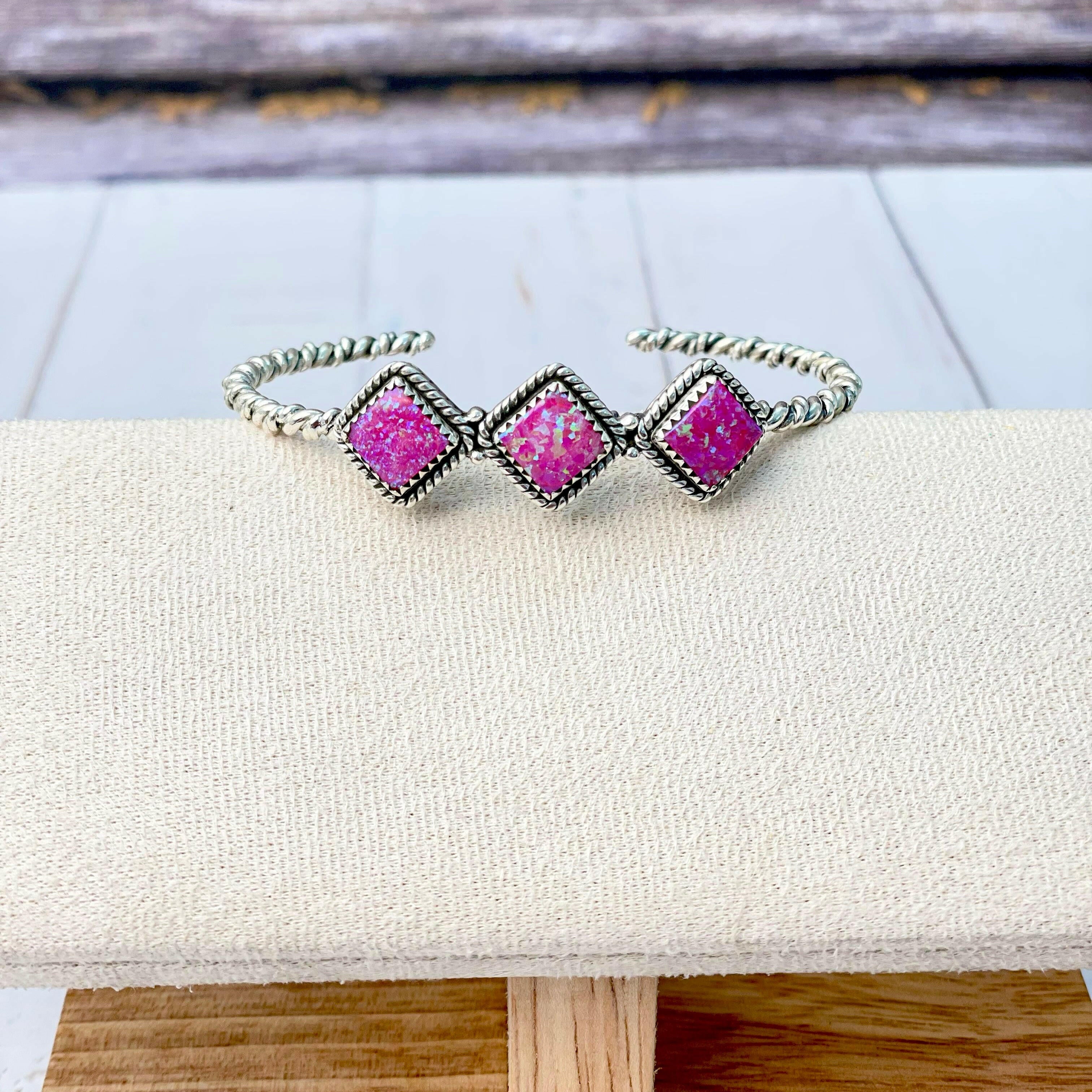 Desert Dreamer Three Stone Cuff-Bracelets-Krush Kandy, Women's Online Fashion Boutique Located in Phoenix, Arizona (Scottsdale Area)