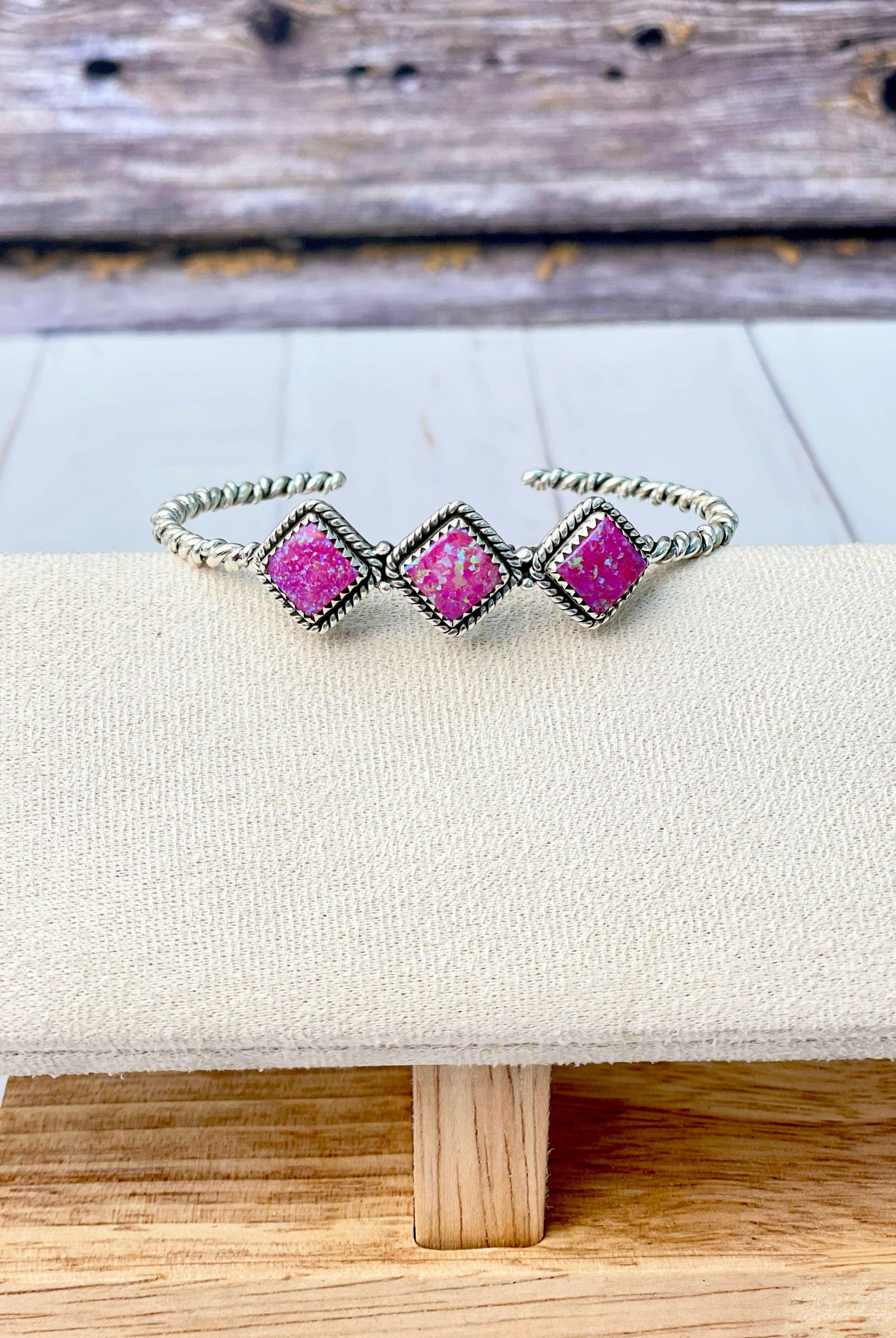 Desert Dreamer Three Stone Cuff-Bracelets-Krush Kandy, Women's Online Fashion Boutique Located in Phoenix, Arizona (Scottsdale Area)