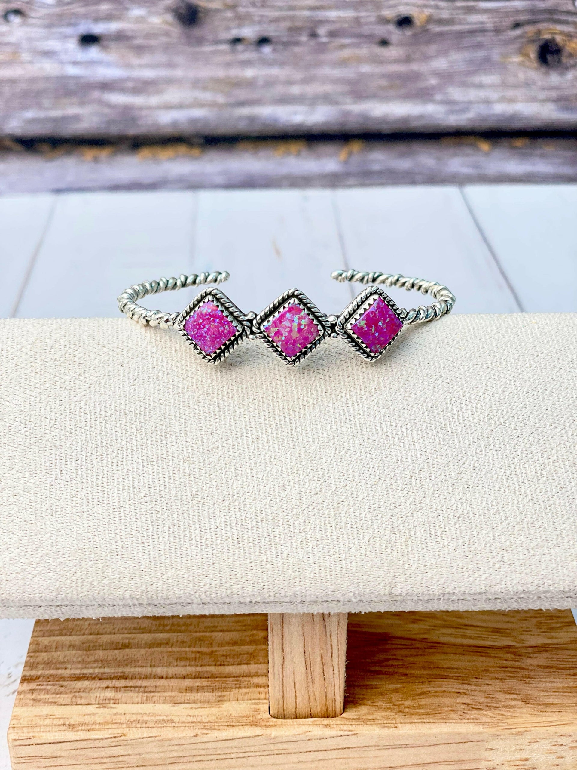 Desert Dreamer Three Stone Cuff-Bracelets-Krush Kandy, Women's Online Fashion Boutique Located in Phoenix, Arizona (Scottsdale Area)