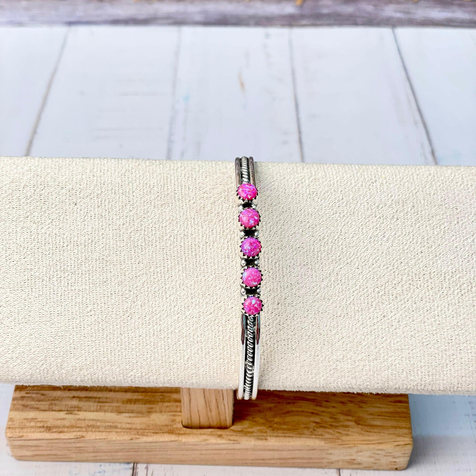 Touch Of Glam Stone Cuff-Bracelets-Krush Kandy, Women's Online Fashion Boutique Located in Phoenix, Arizona (Scottsdale Area)