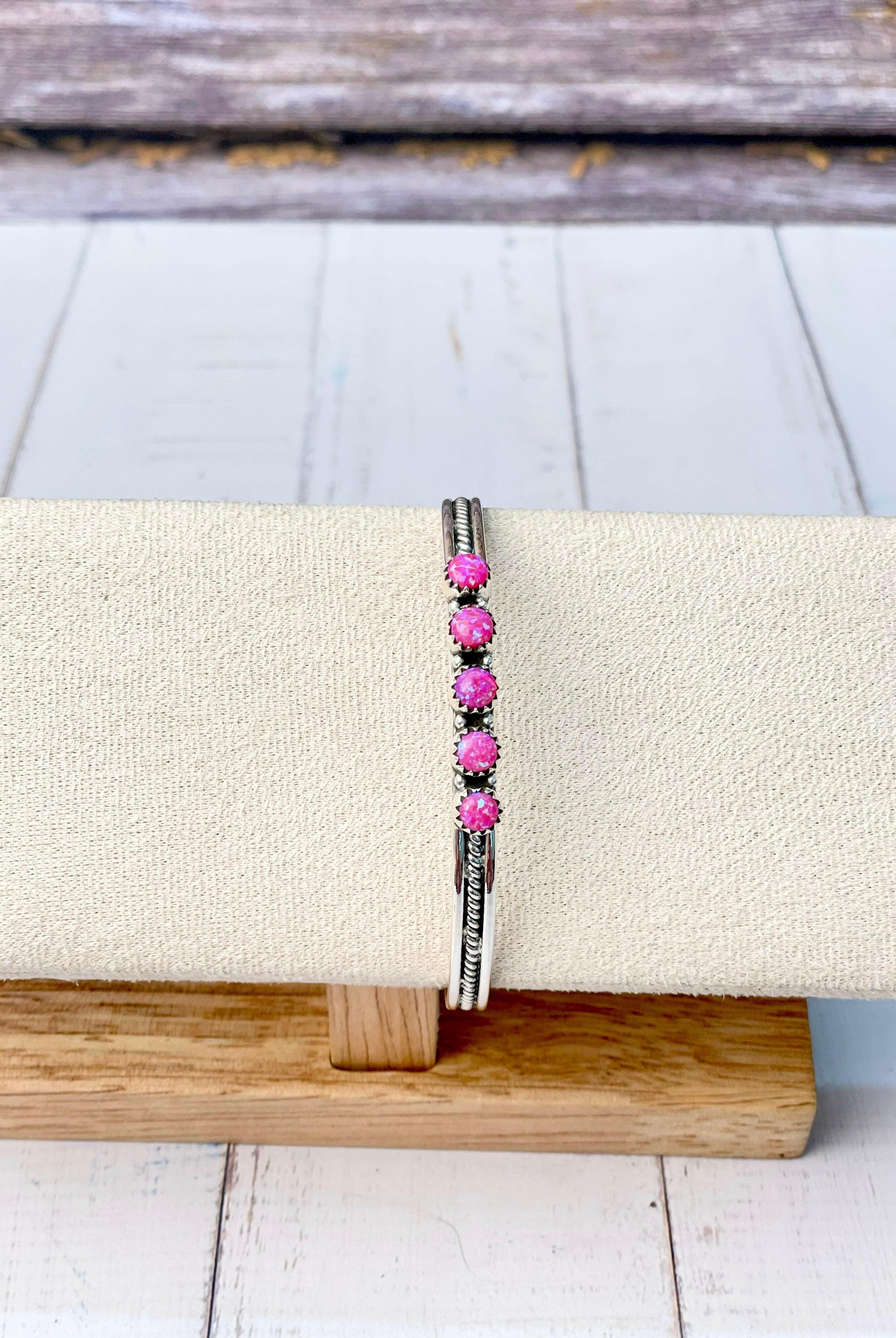 Touch Of Glam Stone Cuff-Bracelets-Krush Kandy, Women's Online Fashion Boutique Located in Phoenix, Arizona (Scottsdale Area)