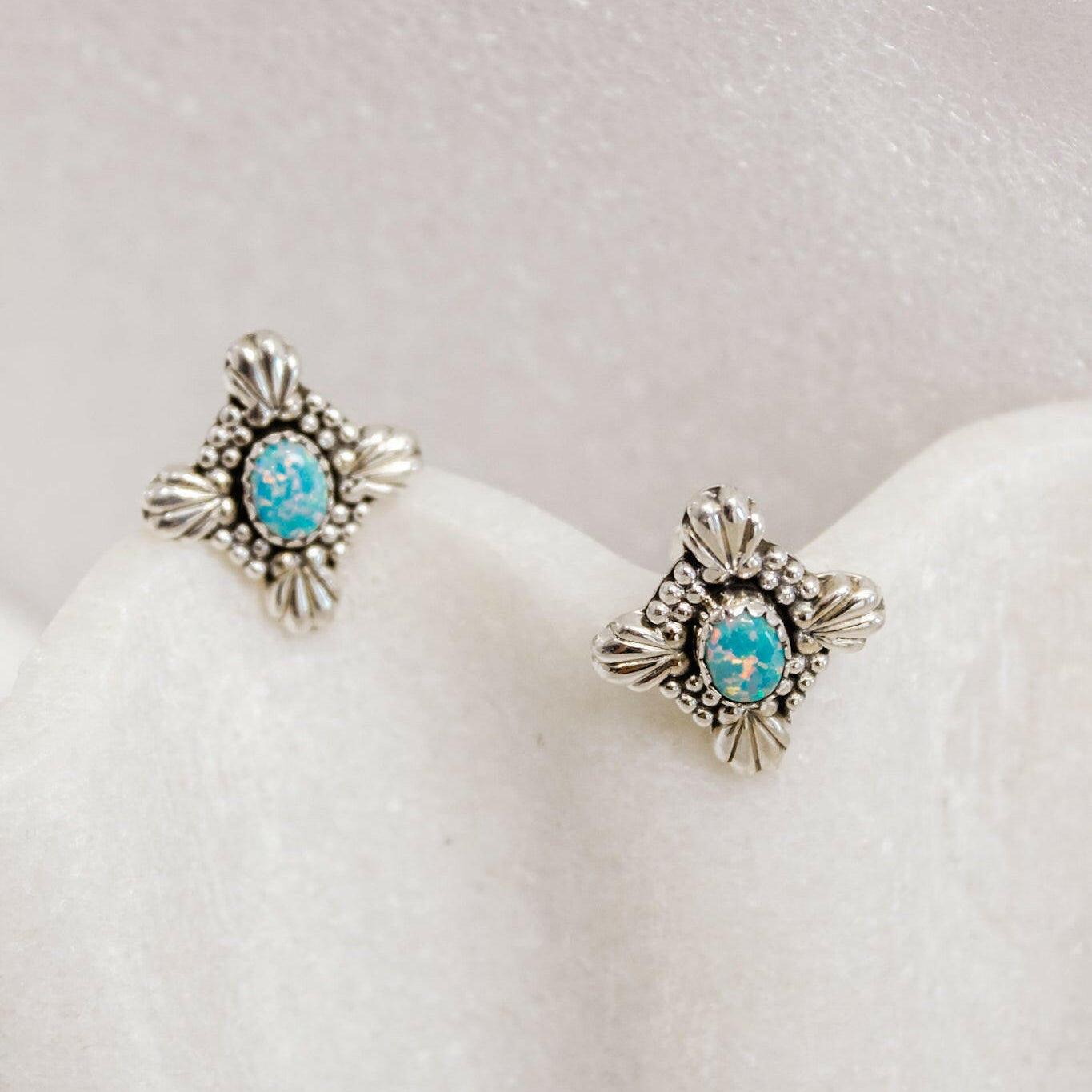 Coastal Charm Stone Stud Earrings-Stud Earrings-Krush Kandy, Women's Online Fashion Boutique Located in Phoenix, Arizona (Scottsdale Area)
