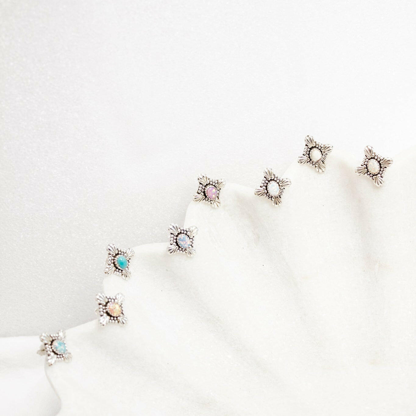 Coastal Charm Stone Stud Earrings-Stud Earrings-Krush Kandy, Women's Online Fashion Boutique Located in Phoenix, Arizona (Scottsdale Area)