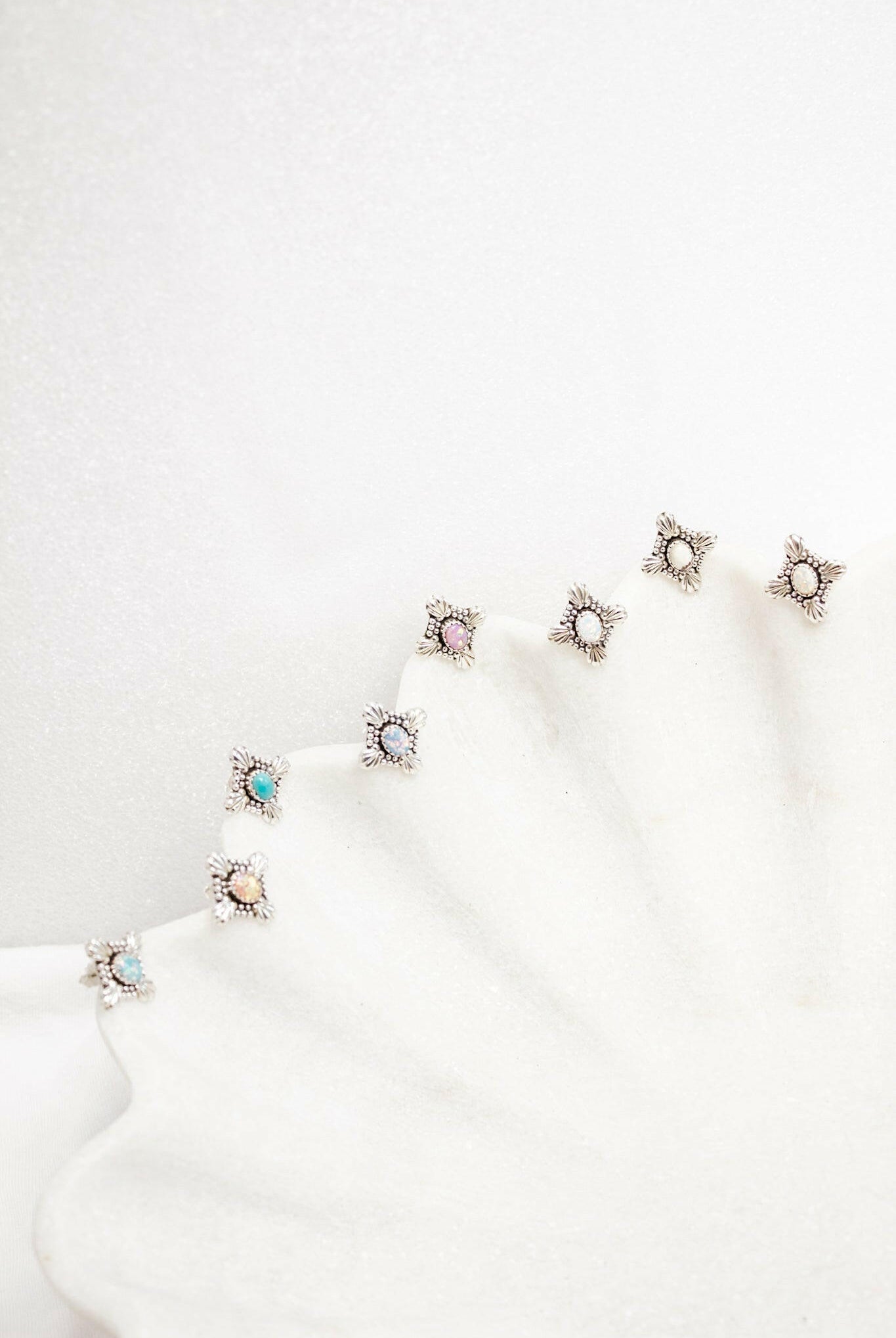 Coastal Charm Stone Stud Earrings-Stud Earrings-Krush Kandy, Women's Online Fashion Boutique Located in Phoenix, Arizona (Scottsdale Area)
