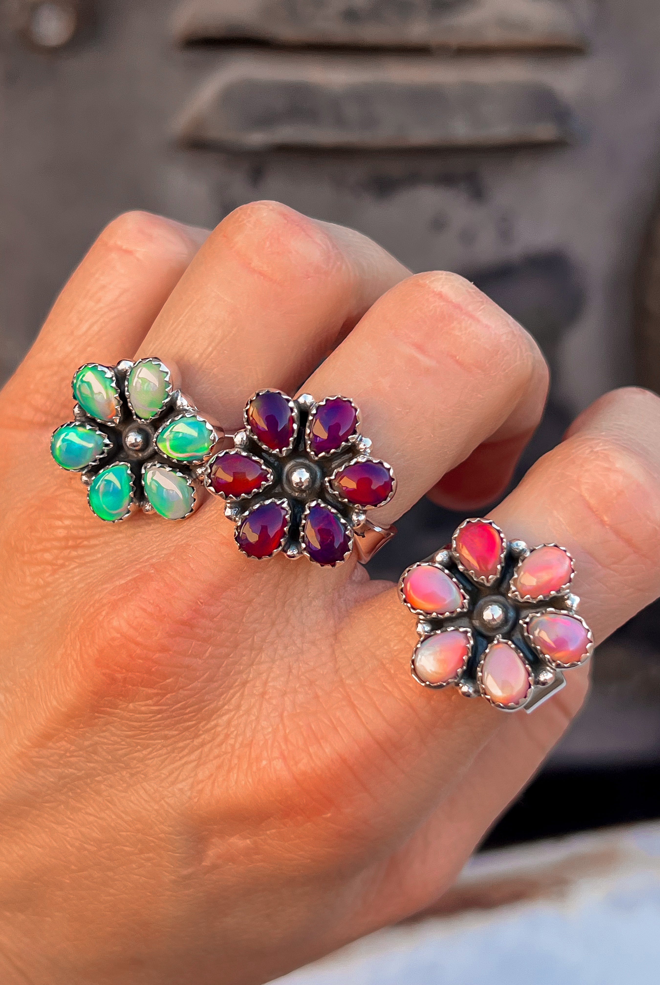 Mini Daisy Rings | Multiple Stone Options! | PREORDER-Rings-Krush Kandy, Women's Online Fashion Boutique Located in Phoenix, Arizona (Scottsdale Area)
