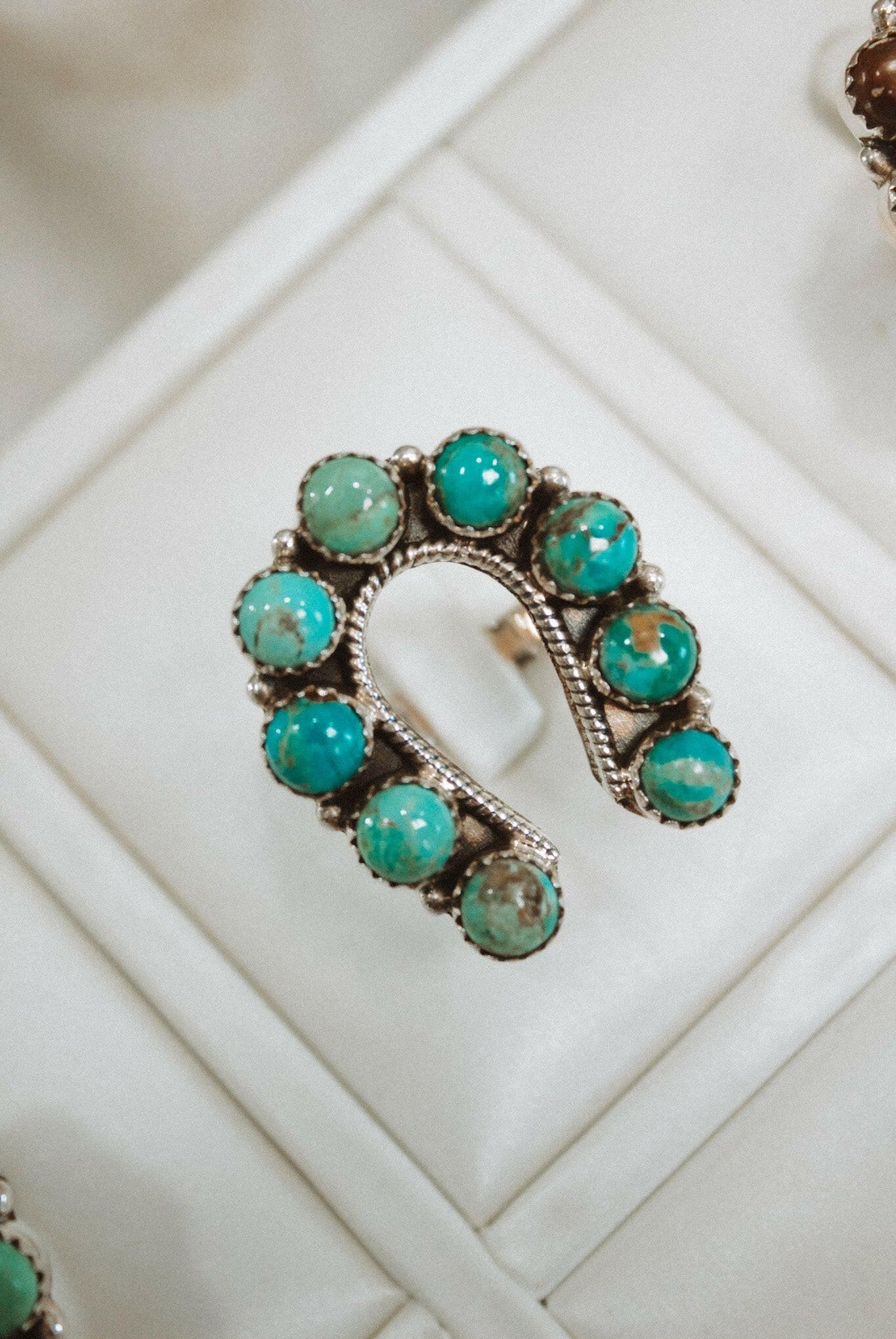 Small Horseshoe Sterling Silver Cluster Ring-Cluster Rings-Krush Kandy, Women's Online Fashion Boutique Located in Phoenix, Arizona (Scottsdale Area)
