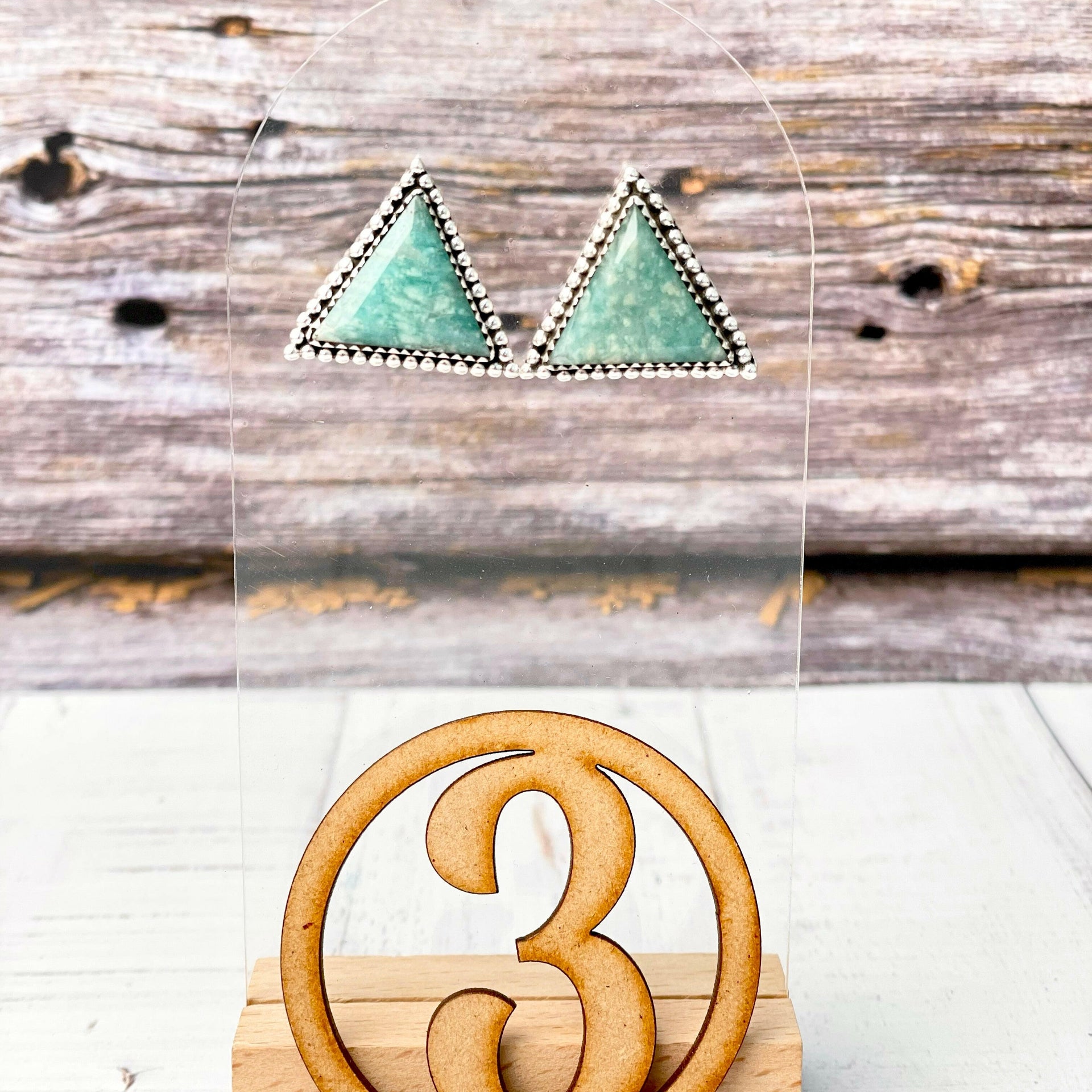 Triad Treasures Stone Earrings-Earrings-Krush Kandy, Women's Online Fashion Boutique Located in Phoenix, Arizona (Scottsdale Area)