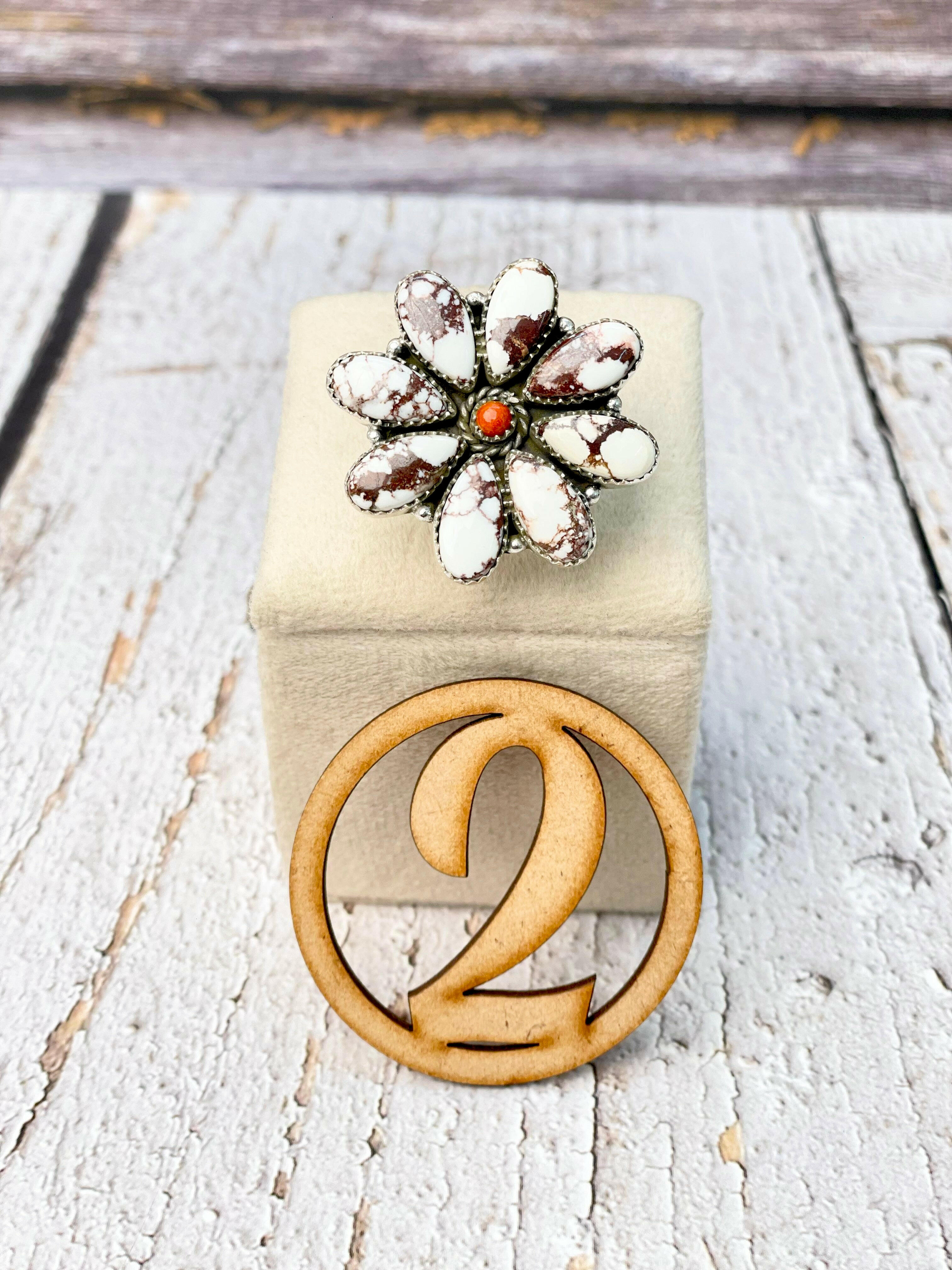 Flower Power Cluster Stone Rings-Rings-Krush Kandy, Women's Online Fashion Boutique Located in Phoenix, Arizona (Scottsdale Area)