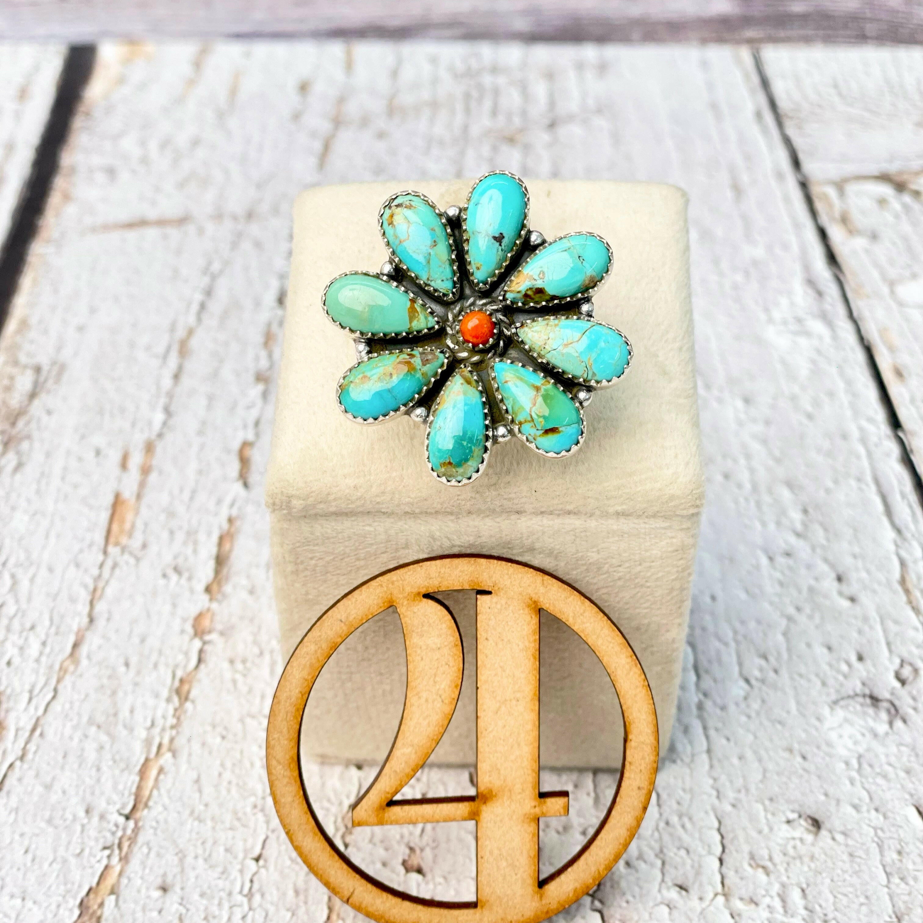 Flower Power Cluster Stone Rings-Rings-Krush Kandy, Women's Online Fashion Boutique Located in Phoenix, Arizona (Scottsdale Area)