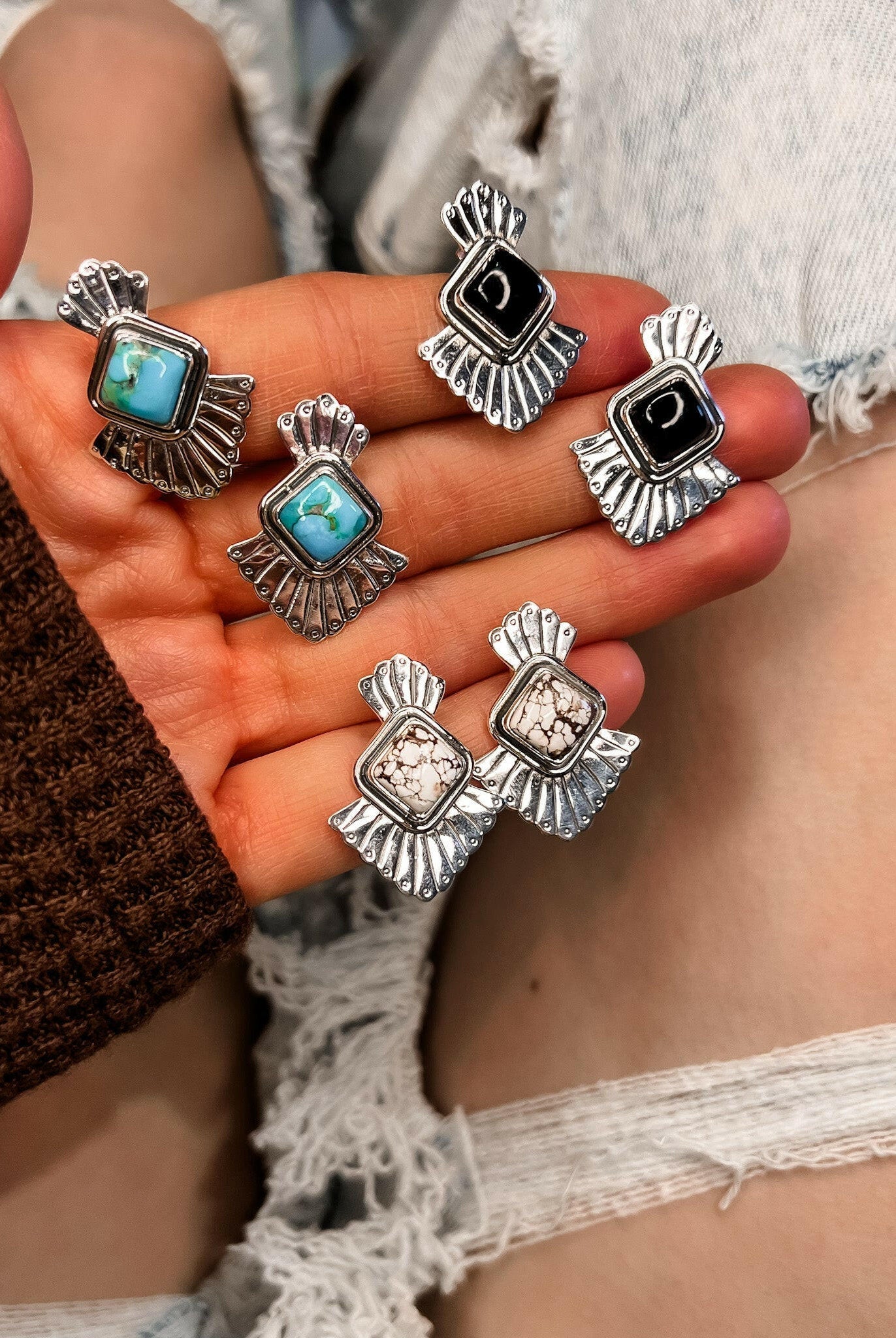 The Adelaide Single Stone Earrings | PREORDER OPEN-Stud Earrings-Krush Kandy, Women's Online Fashion Boutique Located in Phoenix, Arizona (Scottsdale Area)