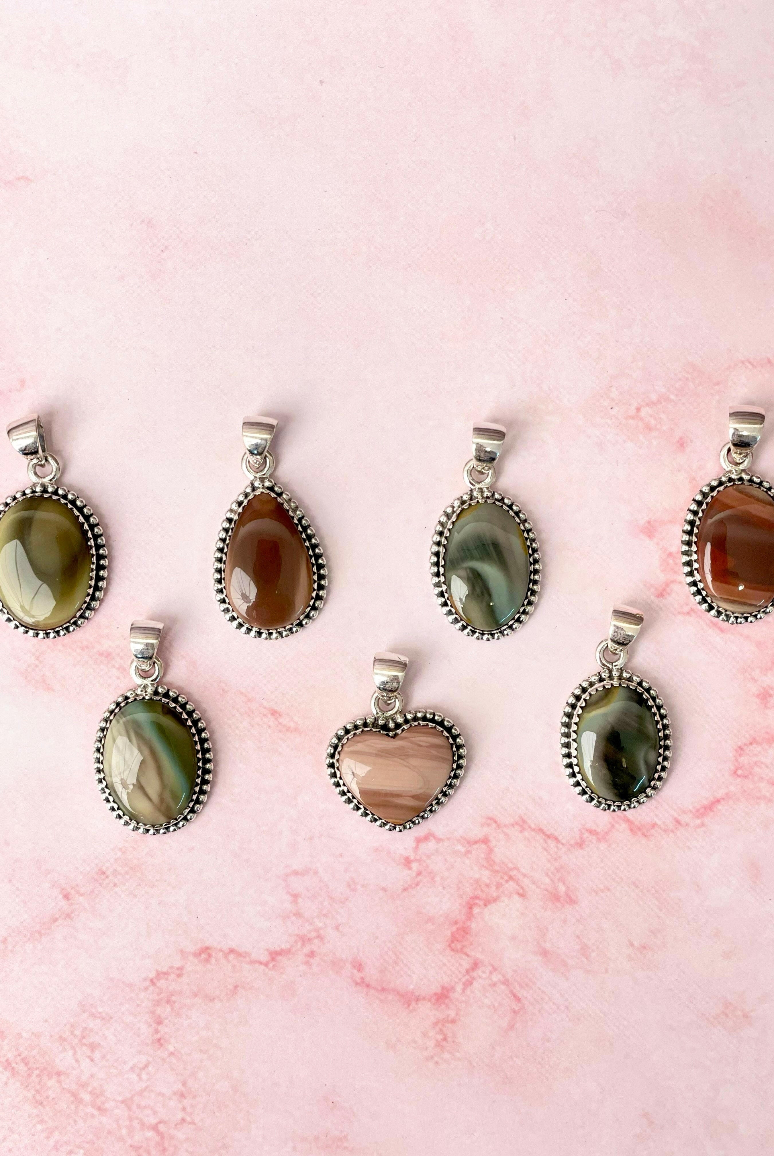 One Of A Kind Jasper Slab Pendants-Charms & Pendants-Krush Kandy, Women's Online Fashion Boutique Located in Phoenix, Arizona (Scottsdale Area)
