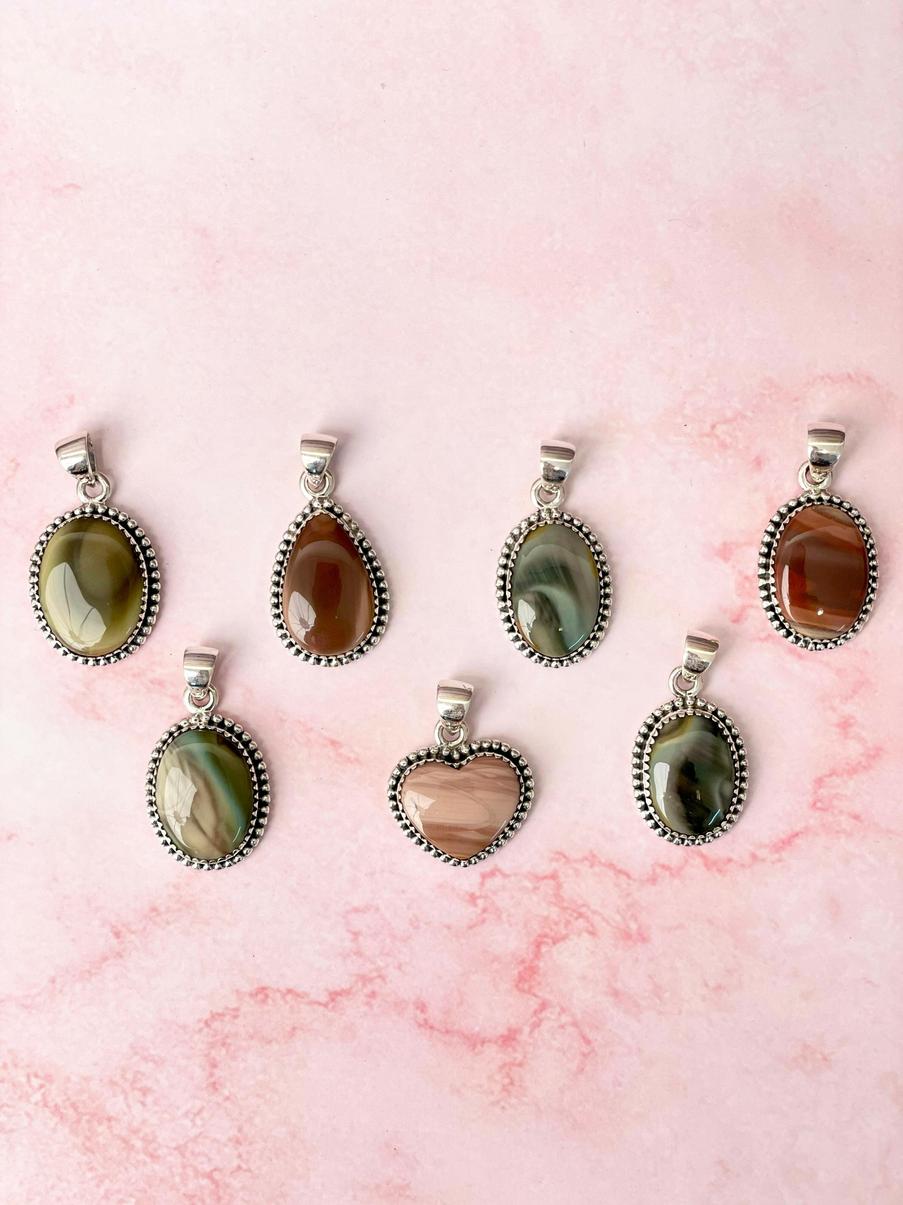 One Of A Kind Jasper Slab Pendants-Charms & Pendants-Krush Kandy, Women's Online Fashion Boutique Located in Phoenix, Arizona (Scottsdale Area)