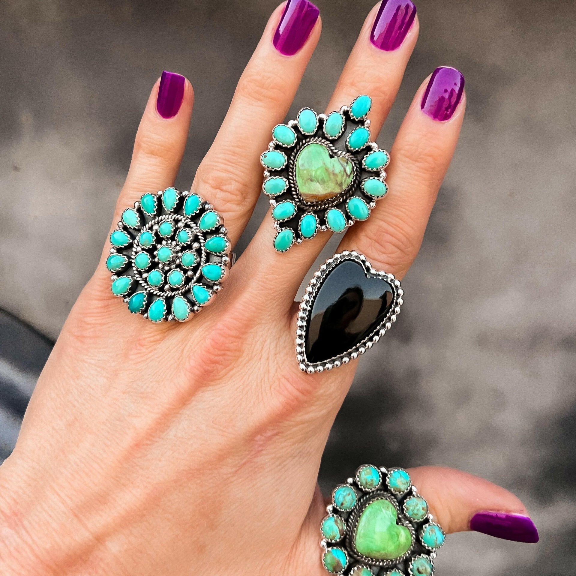 Long Heart Sterling Silver Ring MADE TO ORDER-Statement Rings-Krush Kandy, Women's Online Fashion Boutique Located in Phoenix, Arizona (Scottsdale Area)