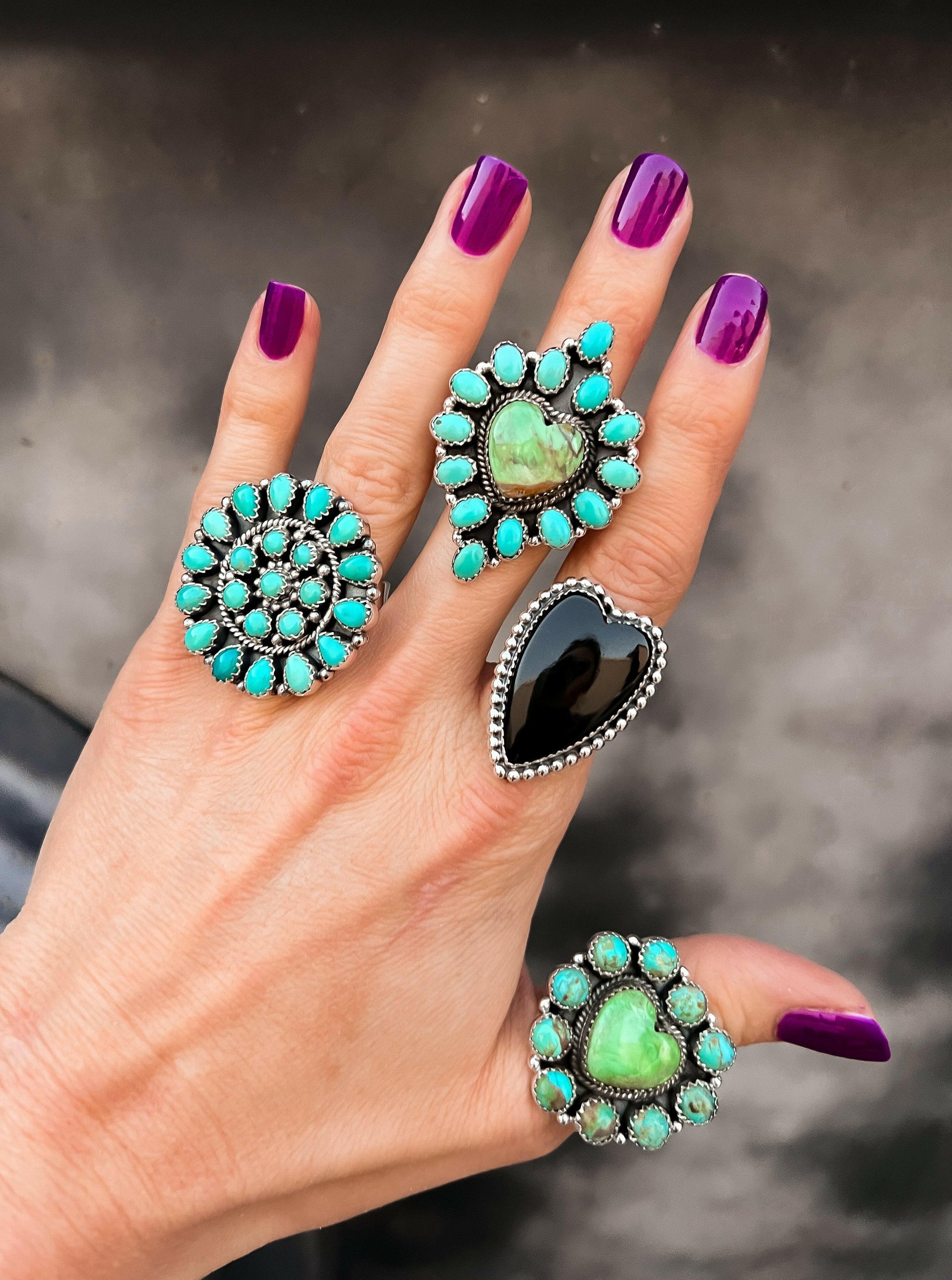 Long Heart Sterling Silver Ring MADE TO ORDER-Statement Rings-Krush Kandy, Women's Online Fashion Boutique Located in Phoenix, Arizona (Scottsdale Area)