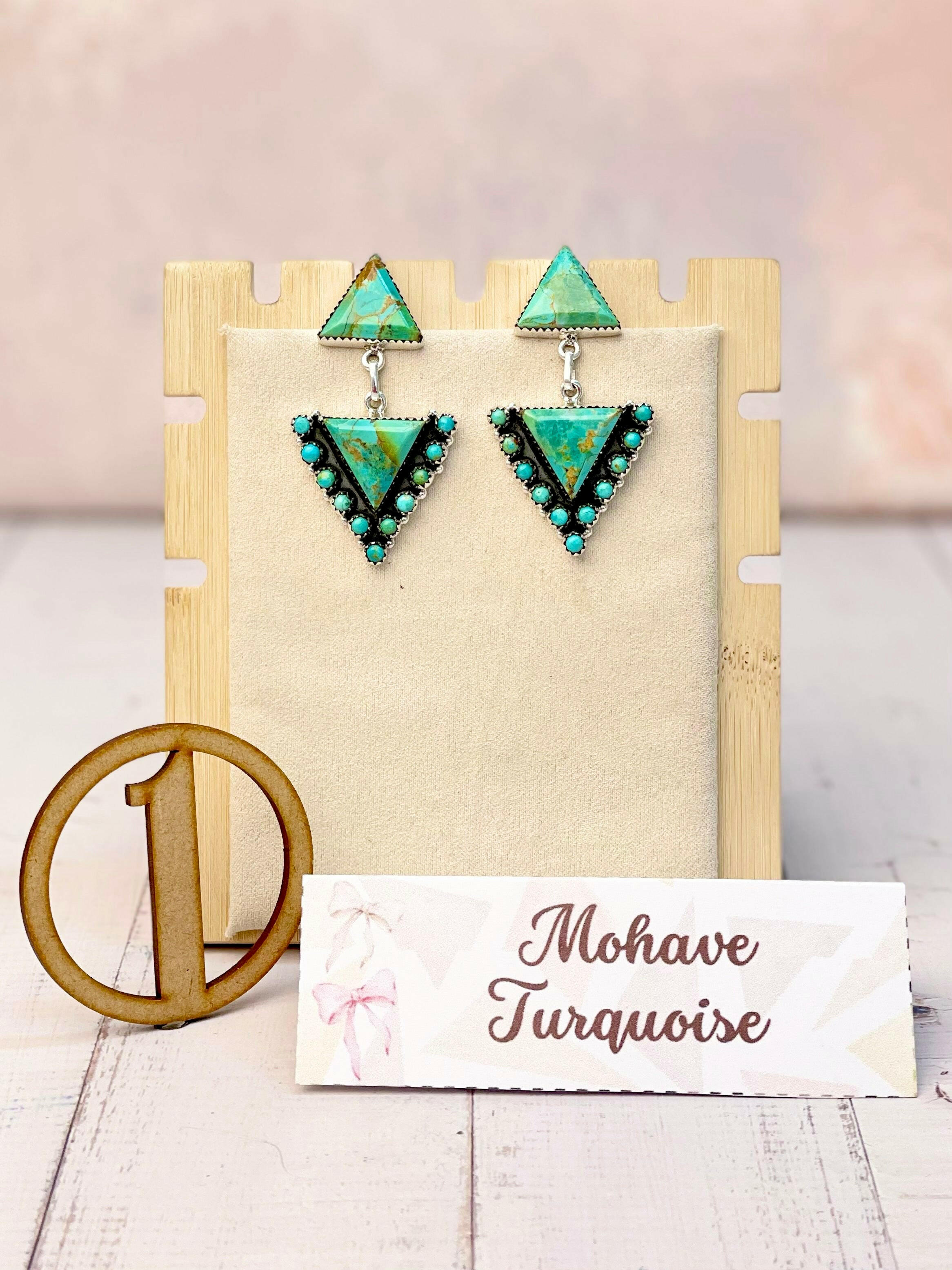 Solstice Edge Stone Drop Earrings MADE TO ORDER-Earrings-Krush Kandy, Women's Online Fashion Boutique Located in Phoenix, Arizona (Scottsdale Area)