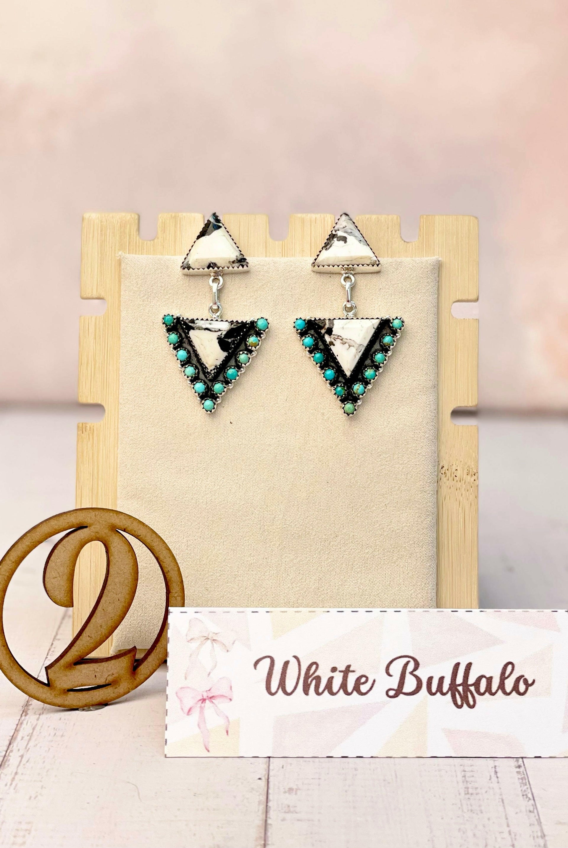 Solstice Edge Stone Drop Earrings MADE TO ORDER-Earrings-Krush Kandy, Women's Online Fashion Boutique Located in Phoenix, Arizona (Scottsdale Area)