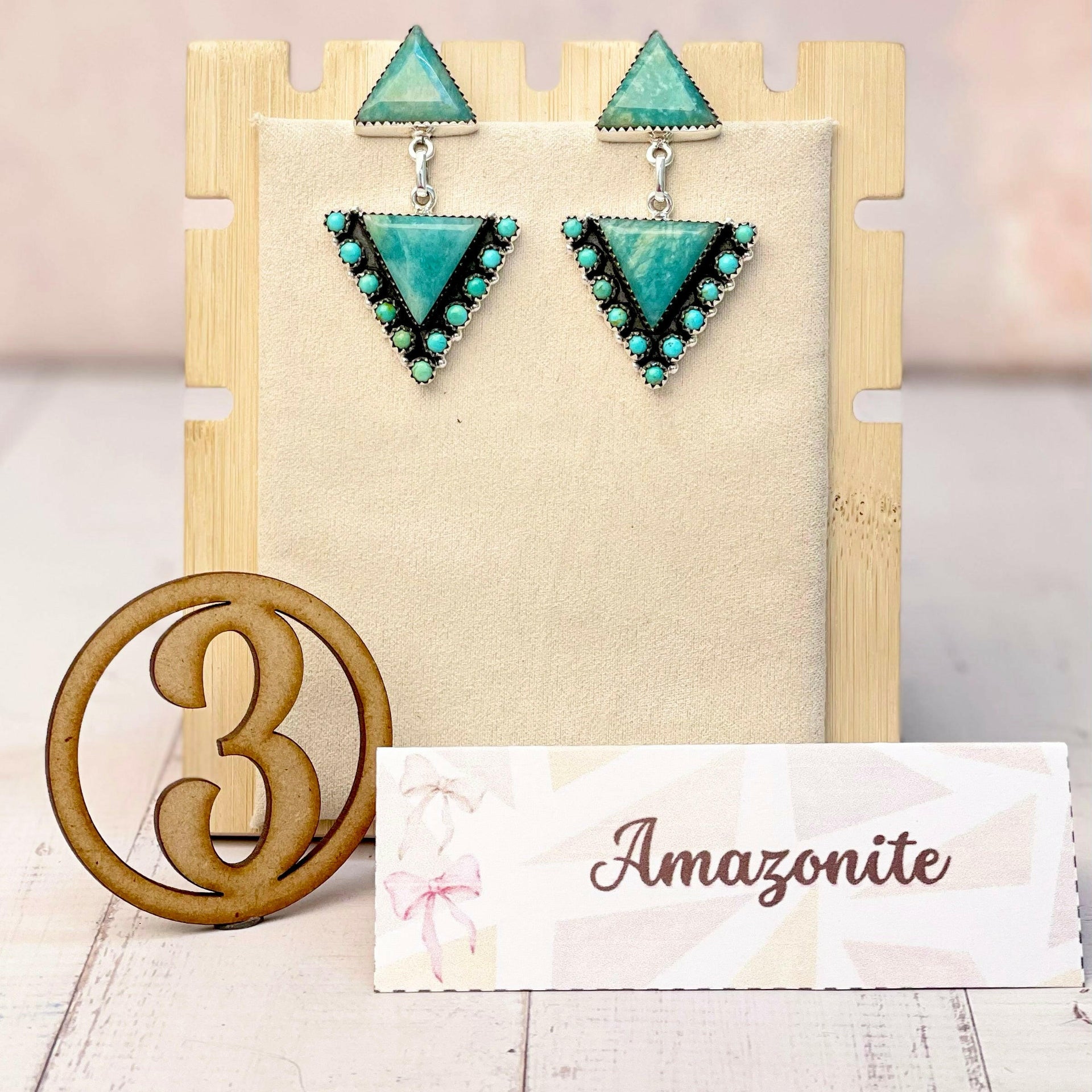 Solstice Edge Stone Drop Earrings MADE TO ORDER-Earrings-Krush Kandy, Women's Online Fashion Boutique Located in Phoenix, Arizona (Scottsdale Area)