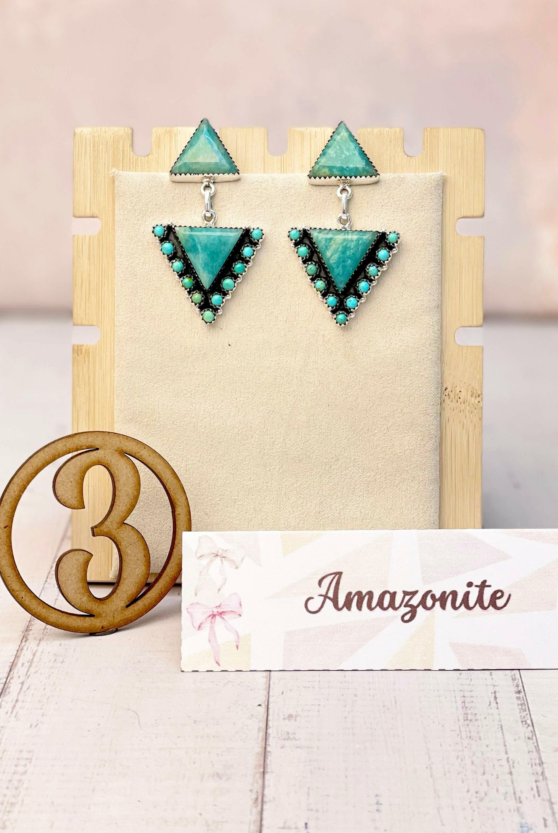 Solstice Edge Stone Drop Earrings MADE TO ORDER-Earrings-Krush Kandy, Women's Online Fashion Boutique Located in Phoenix, Arizona (Scottsdale Area)