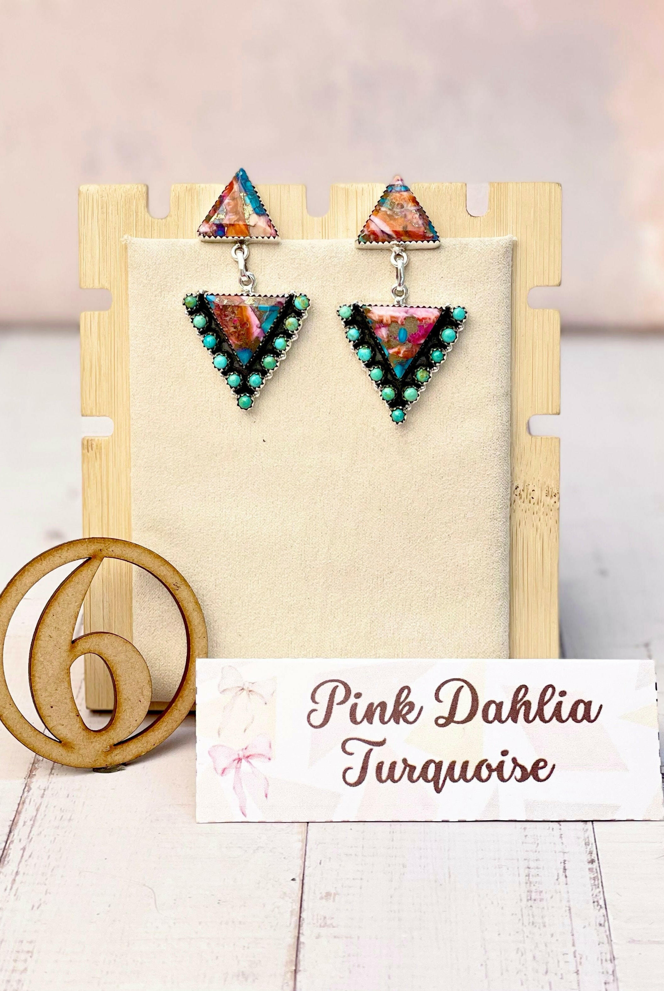 Solstice Edge Stone Drop Earrings MADE TO ORDER-Earrings-Krush Kandy, Women's Online Fashion Boutique Located in Phoenix, Arizona (Scottsdale Area)