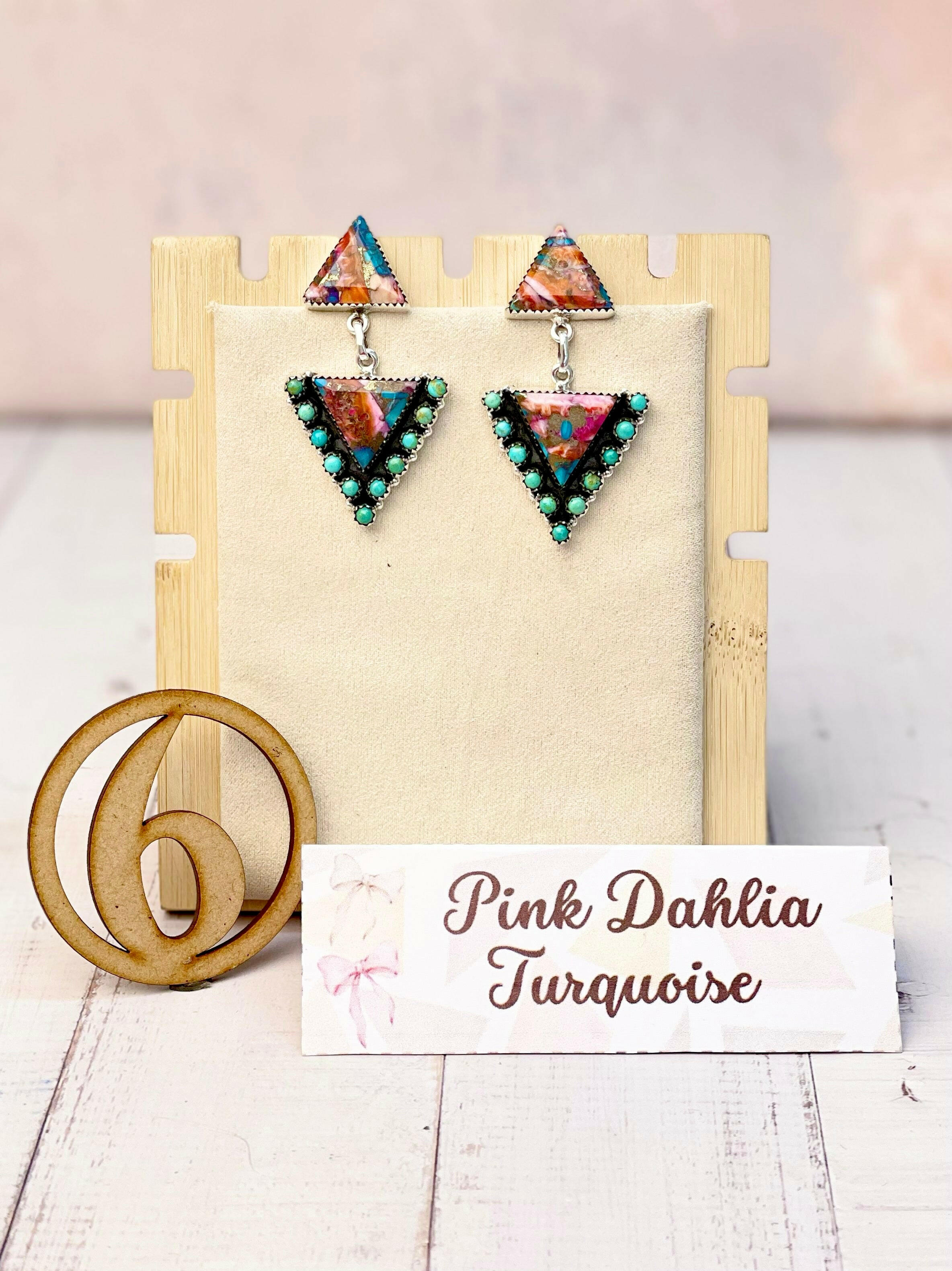 Solstice Edge Stone Drop Earrings MADE TO ORDER-Earrings-Krush Kandy, Women's Online Fashion Boutique Located in Phoenix, Arizona (Scottsdale Area)