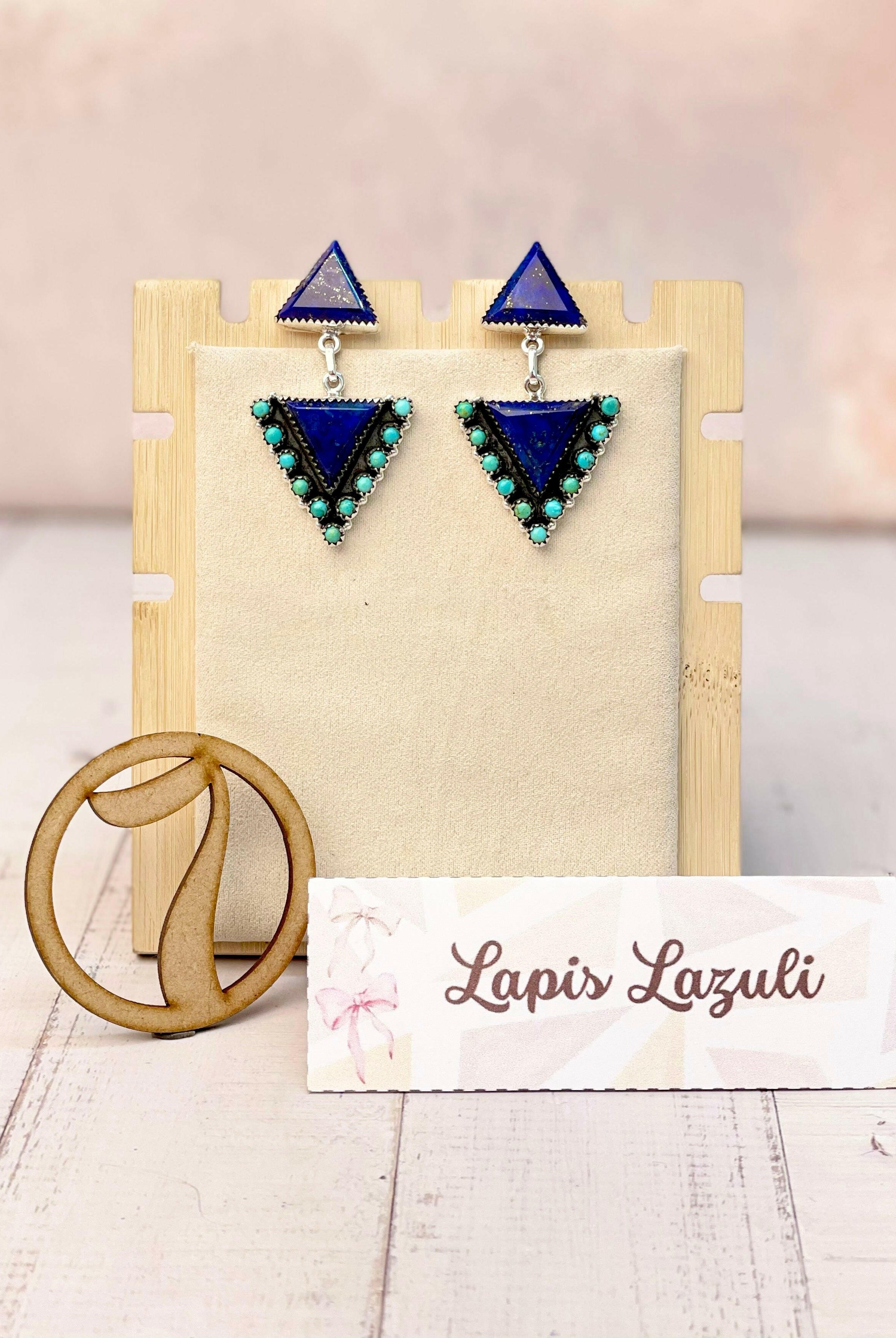Solstice Edge Stone Drop Earrings MADE TO ORDER-Earrings-Krush Kandy, Women's Online Fashion Boutique Located in Phoenix, Arizona (Scottsdale Area)