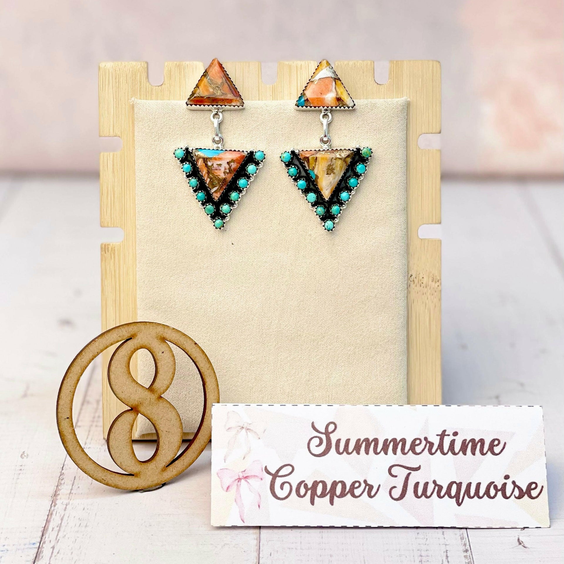 Solstice Edge Stone Drop Earrings MADE TO ORDER-Earrings-Krush Kandy, Women's Online Fashion Boutique Located in Phoenix, Arizona (Scottsdale Area)