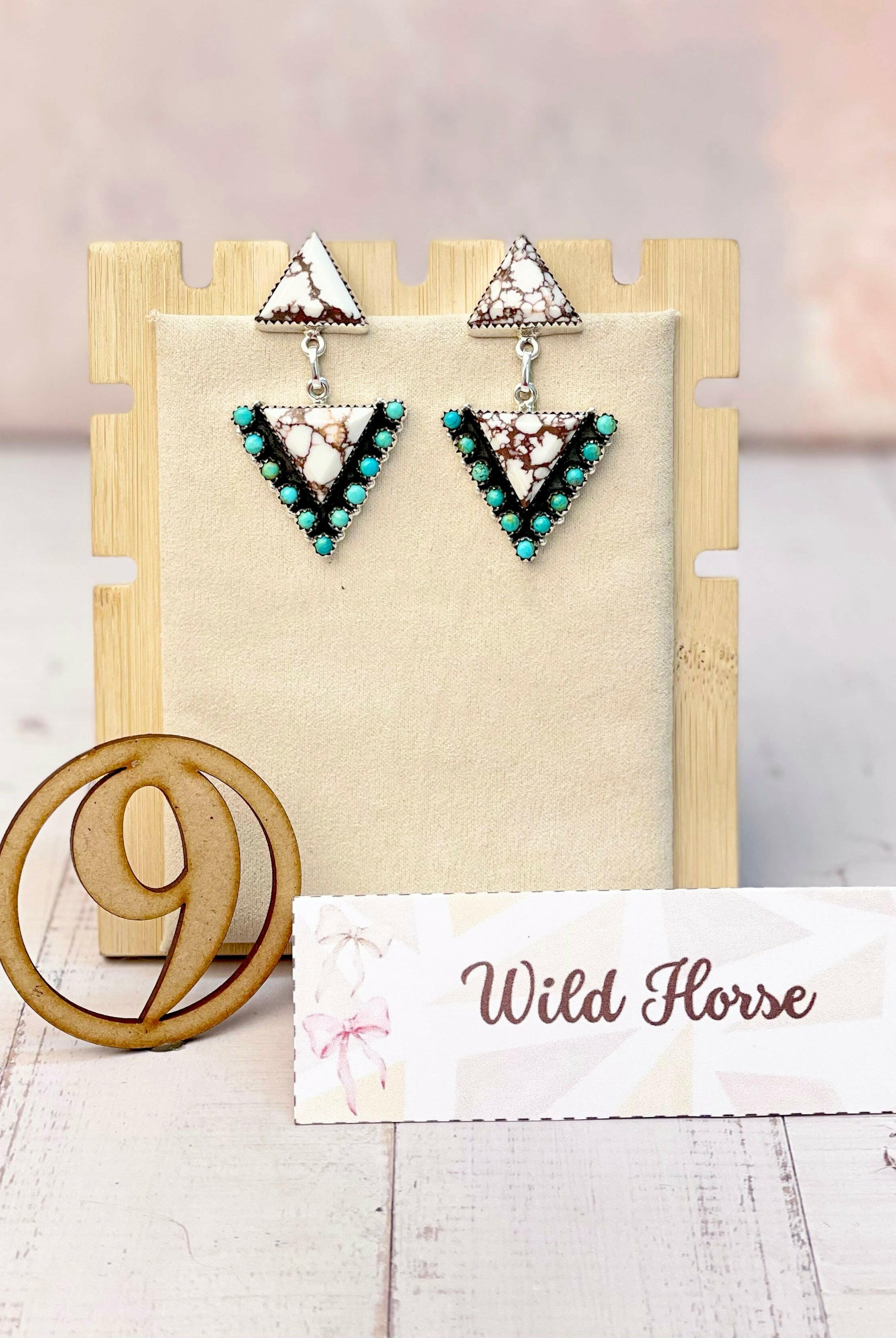 Solstice Edge Stone Drop Earrings MADE TO ORDER-Earrings-Krush Kandy, Women's Online Fashion Boutique Located in Phoenix, Arizona (Scottsdale Area)