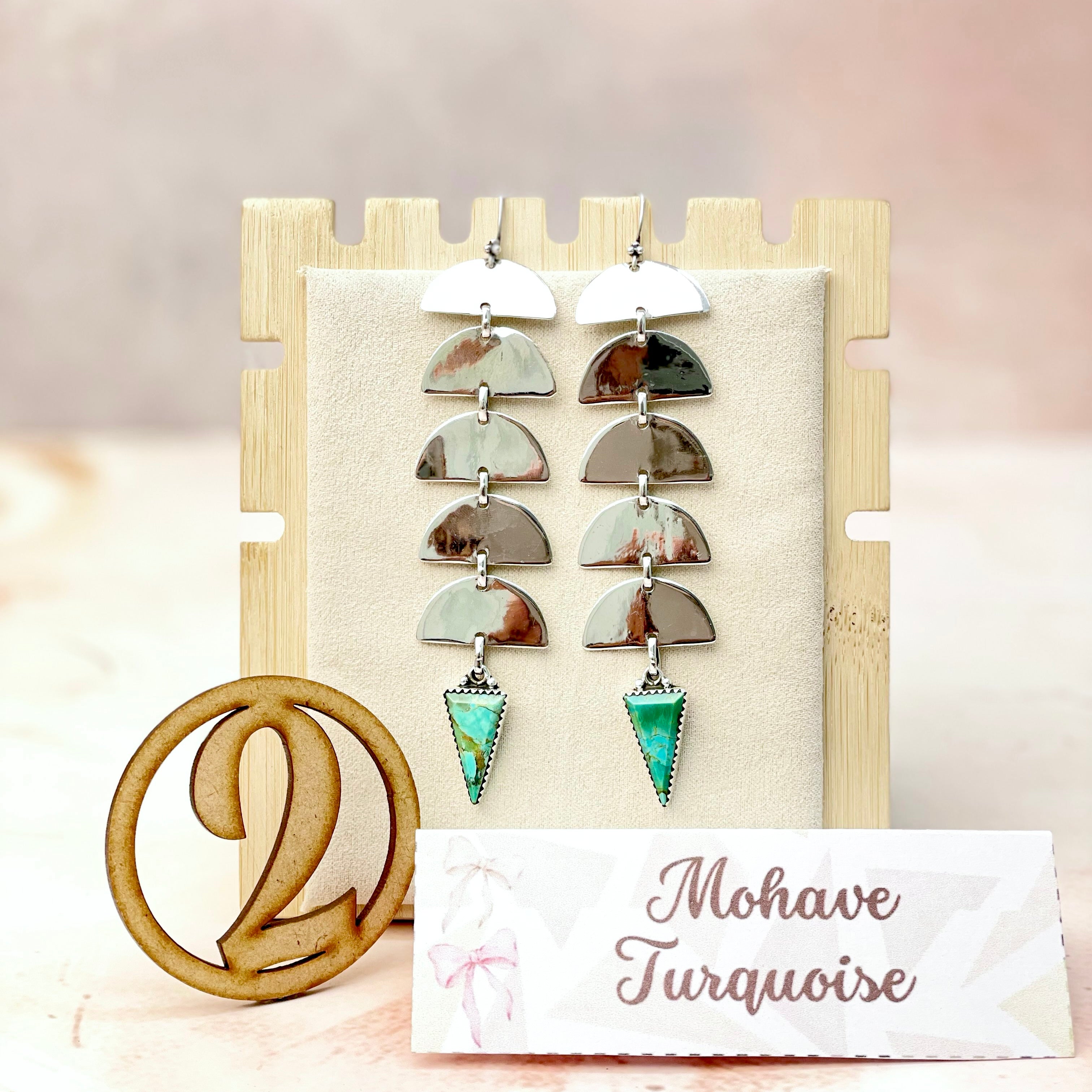 Paradise Valley Sterling Silver Stone Earrings-Earrings-Krush Kandy, Women's Online Fashion Boutique Located in Phoenix, Arizona (Scottsdale Area)