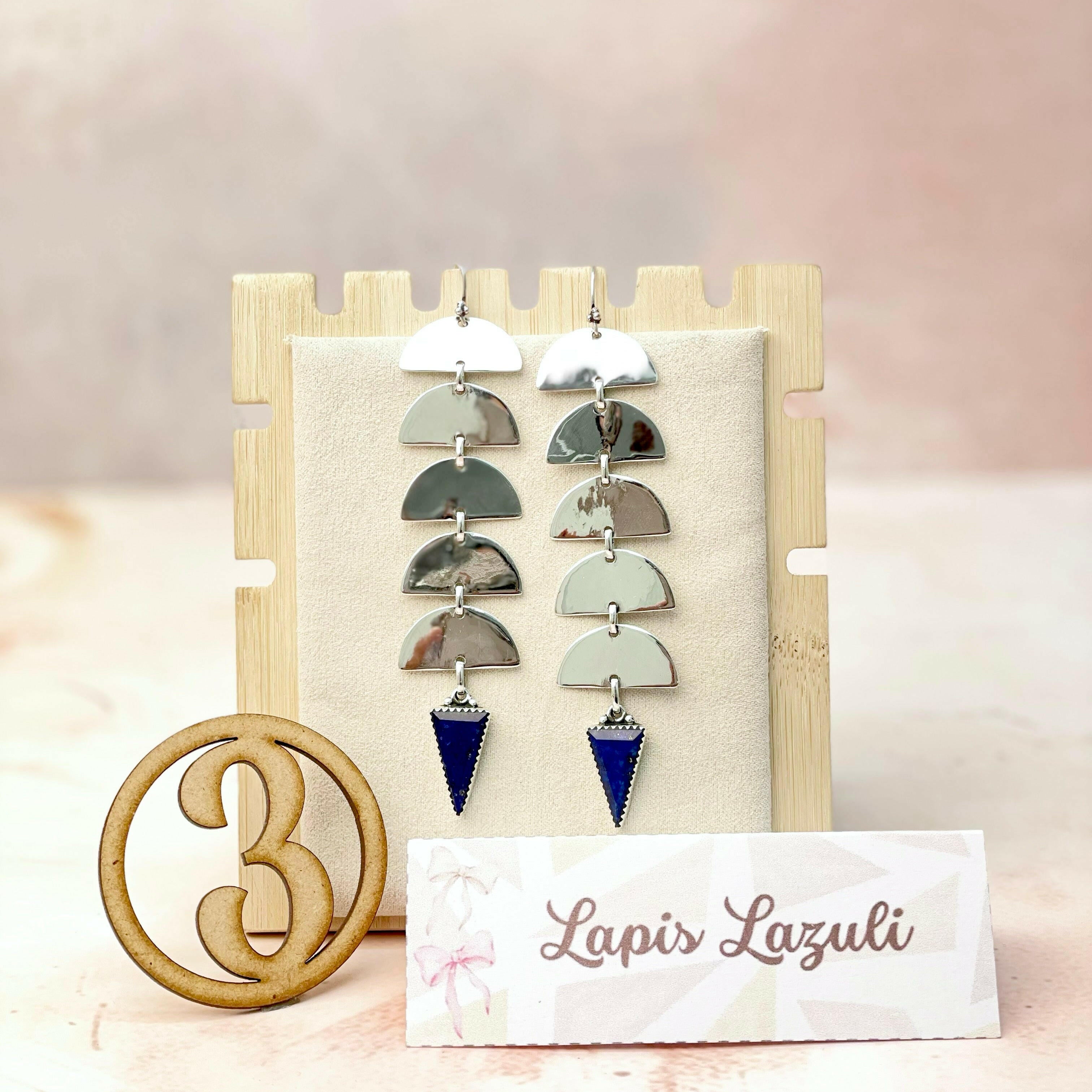 Paradise Valley Sterling Silver Stone Earrings-Earrings-Krush Kandy, Women's Online Fashion Boutique Located in Phoenix, Arizona (Scottsdale Area)