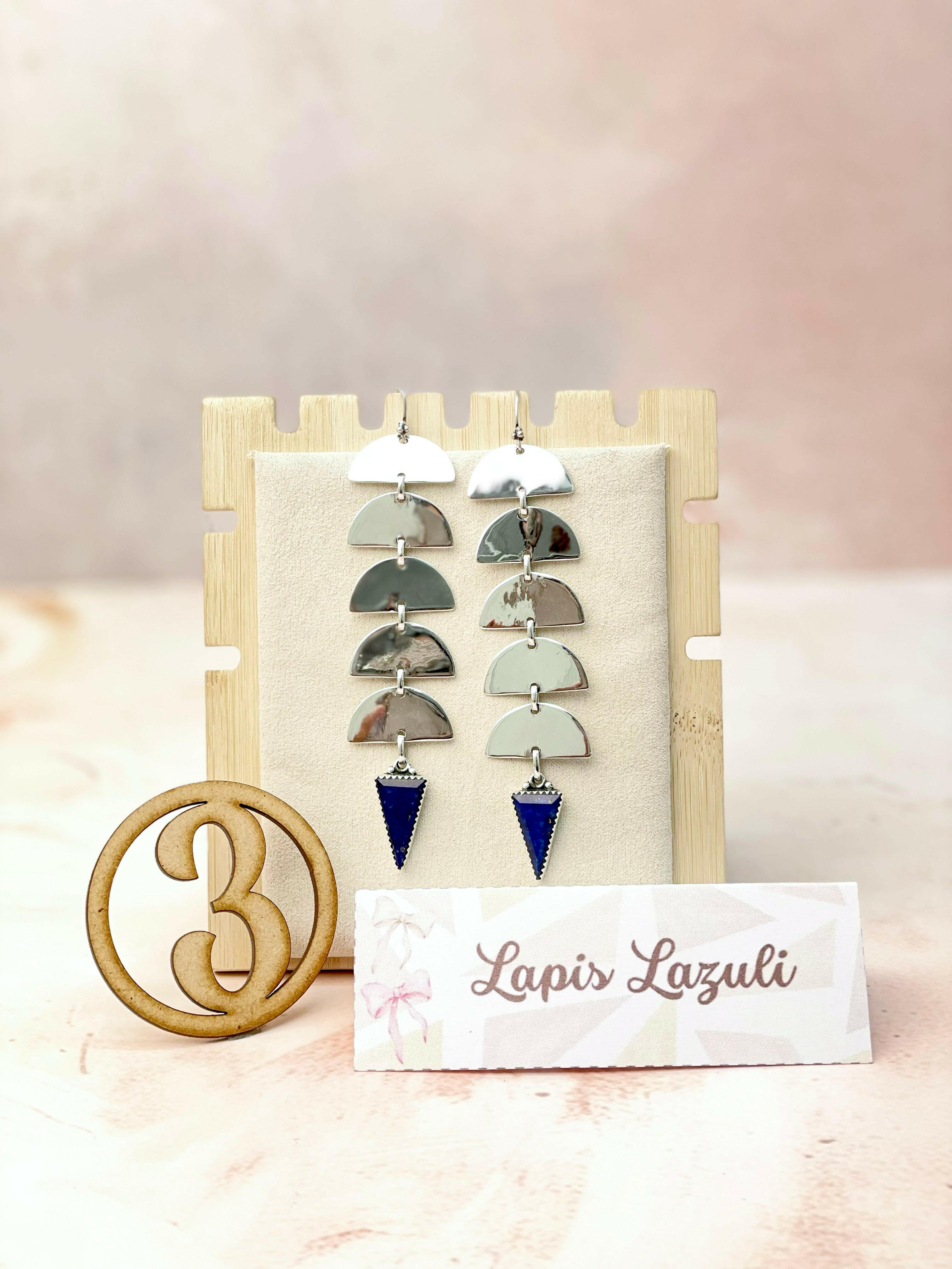 Paradise Valley Sterling Silver Stone Earrings-Earrings-Krush Kandy, Women's Online Fashion Boutique Located in Phoenix, Arizona (Scottsdale Area)