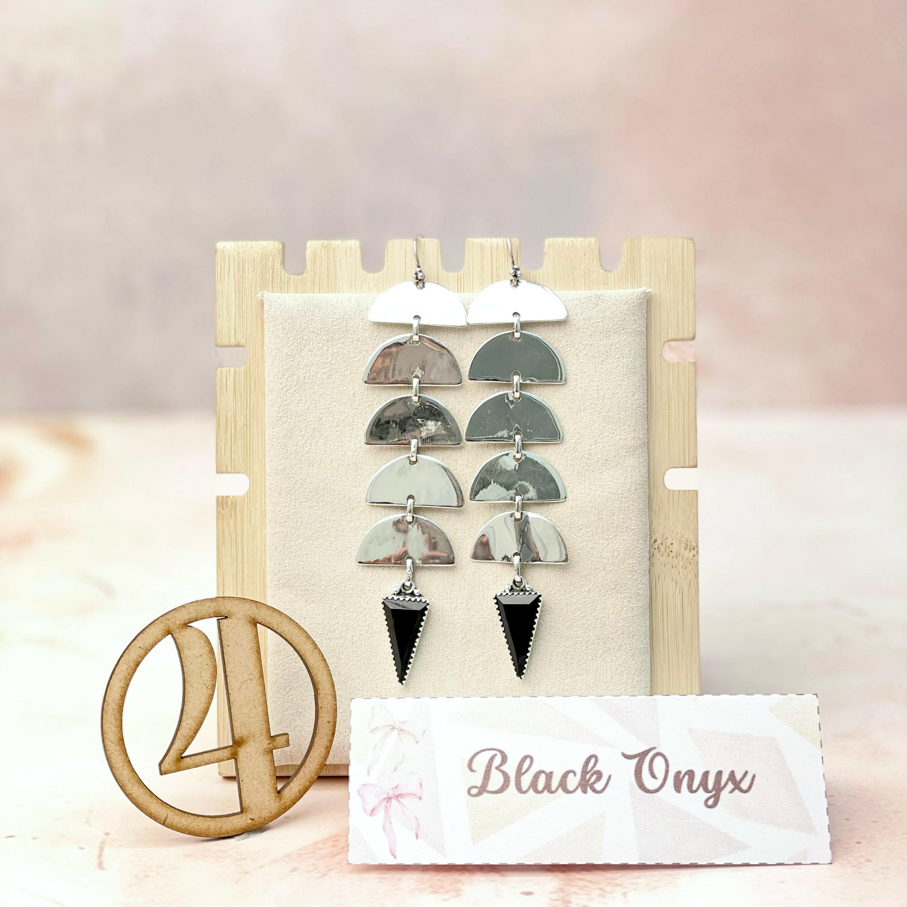 Paradise Valley Sterling Silver Stone Earrings-Earrings-Krush Kandy, Women's Online Fashion Boutique Located in Phoenix, Arizona (Scottsdale Area)
