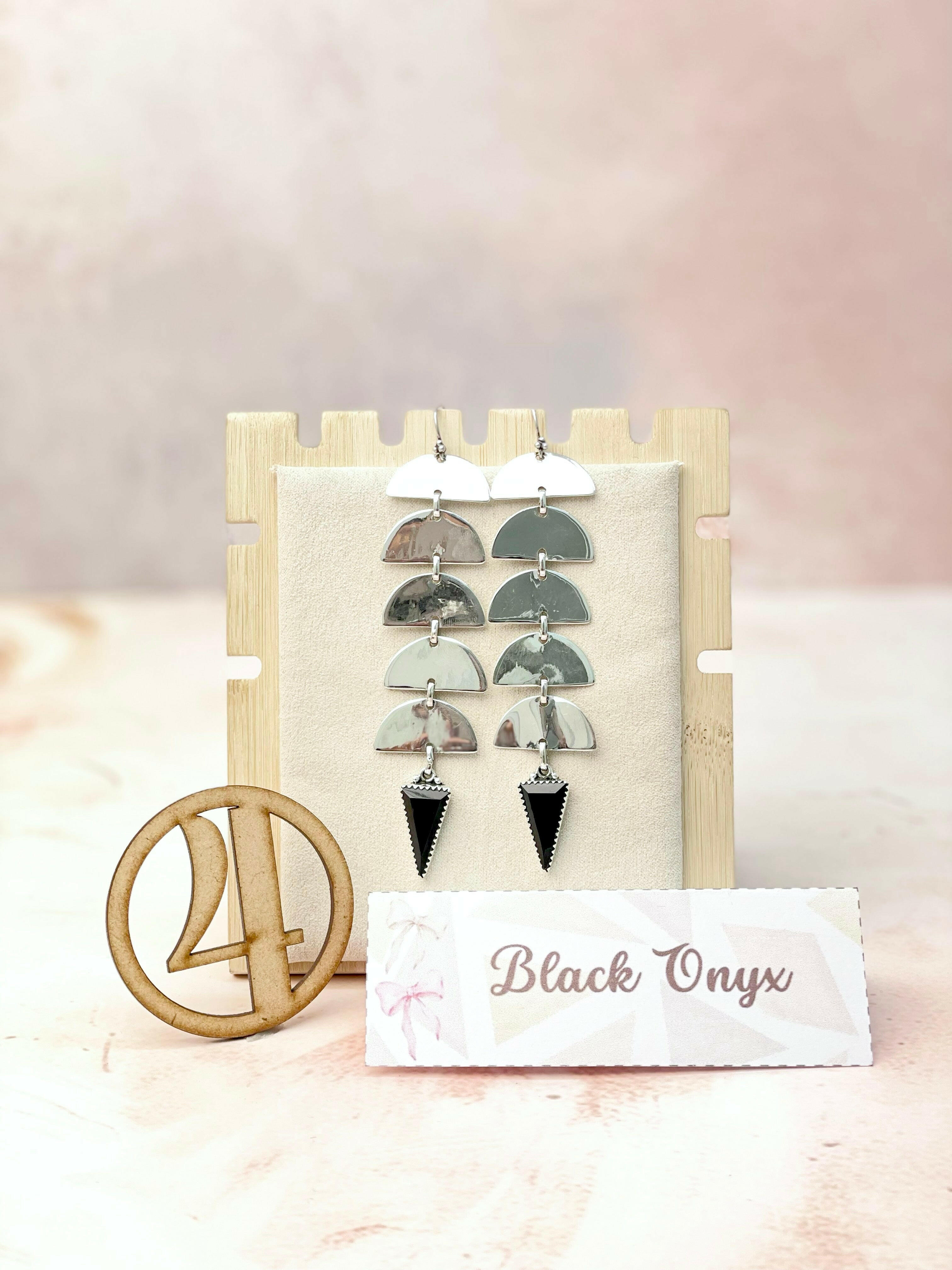 Paradise Valley Sterling Silver Stone Earrings-Earrings-Krush Kandy, Women's Online Fashion Boutique Located in Phoenix, Arizona (Scottsdale Area)