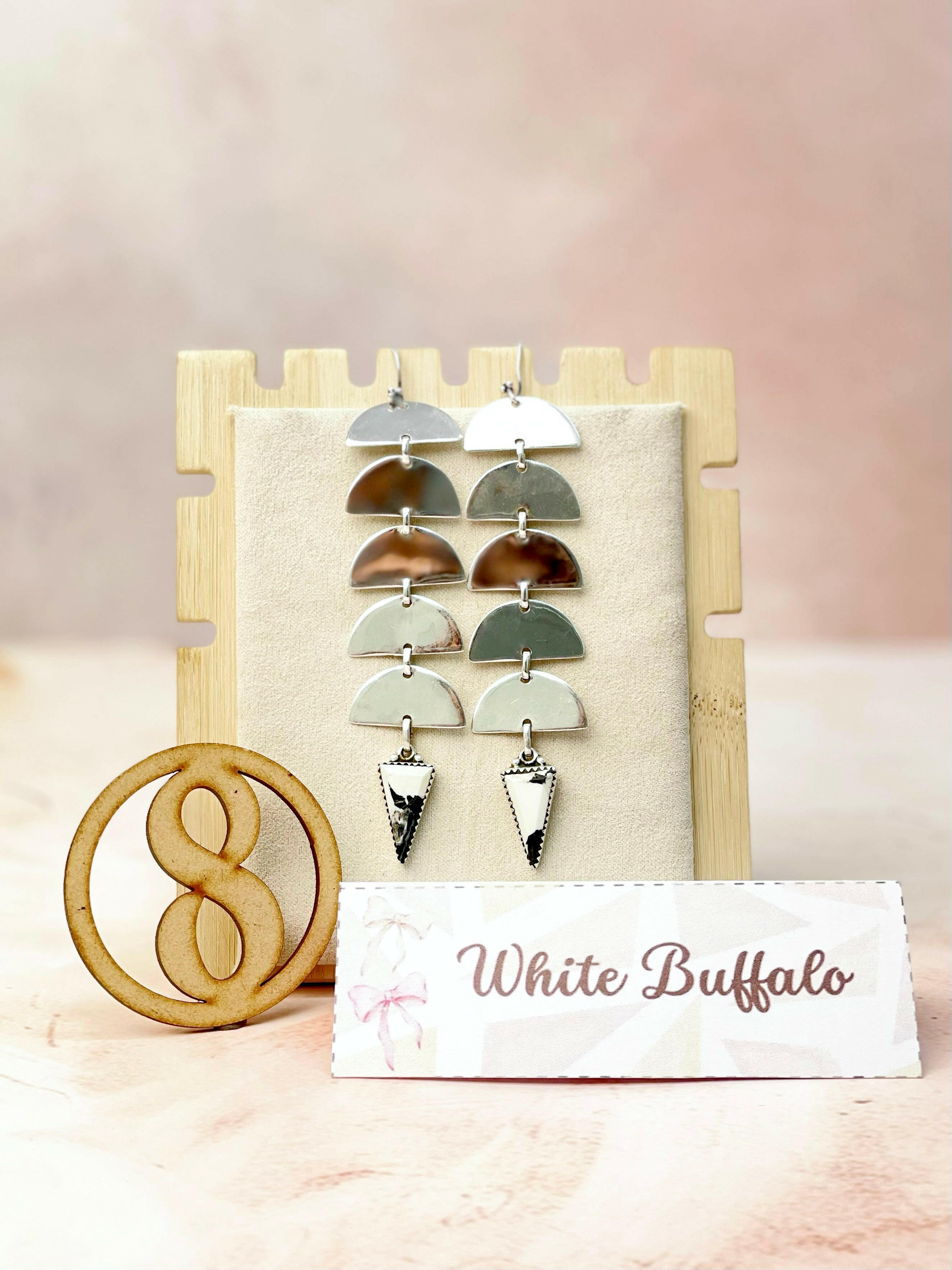 Paradise Valley Sterling Silver Stone Earrings-Earrings-Krush Kandy, Women's Online Fashion Boutique Located in Phoenix, Arizona (Scottsdale Area)