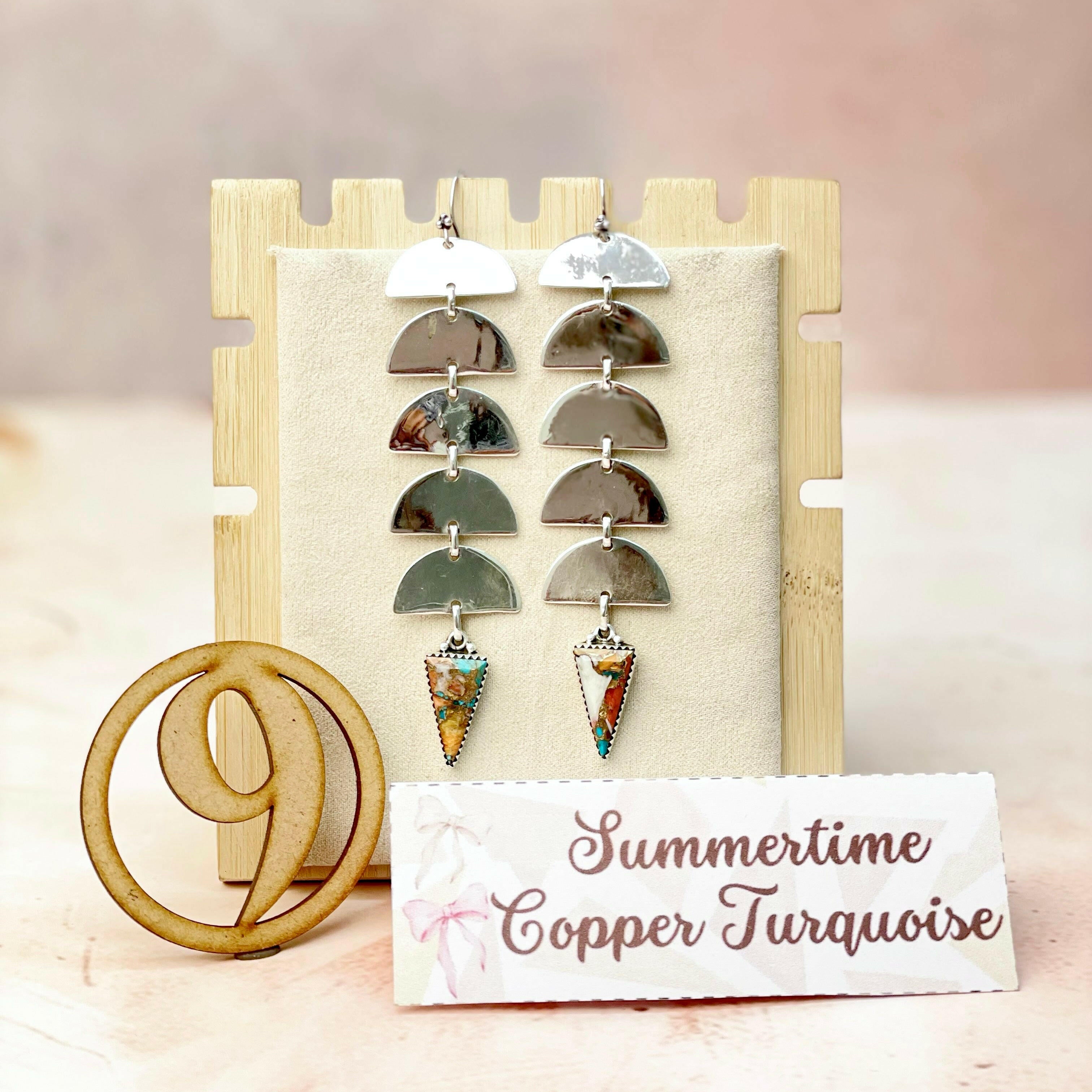 Paradise Valley Sterling Silver Stone Earrings-Earrings-Krush Kandy, Women's Online Fashion Boutique Located in Phoenix, Arizona (Scottsdale Area)