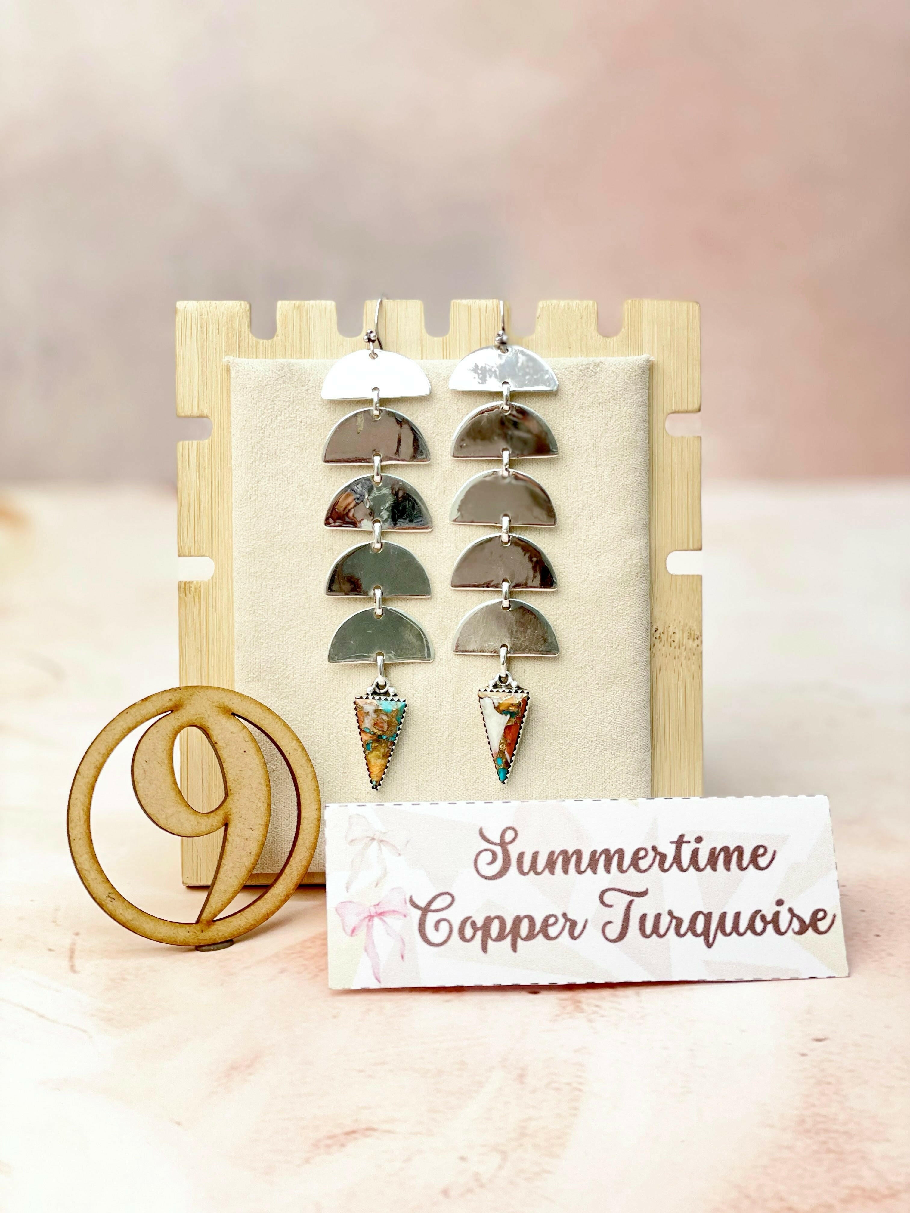 Paradise Valley Sterling Silver Stone Earrings-Earrings-Krush Kandy, Women's Online Fashion Boutique Located in Phoenix, Arizona (Scottsdale Area)