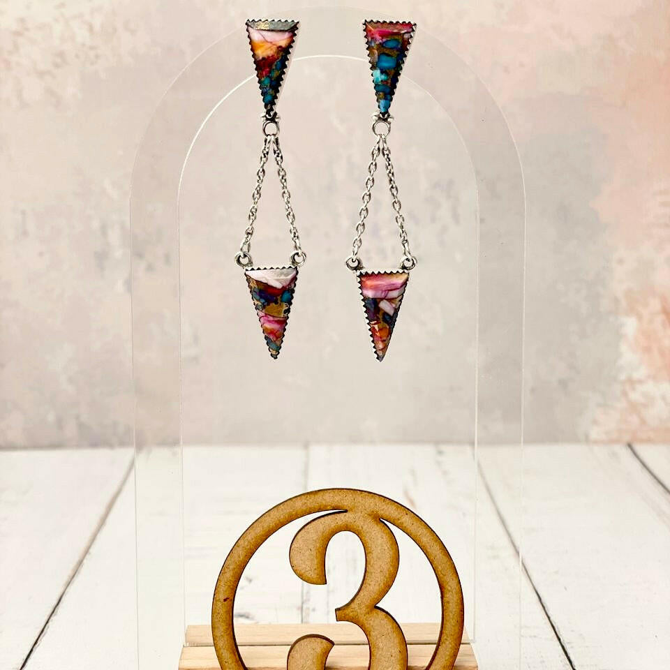 Lead The Way Stone Drop Earrings-Earrings-Krush Kandy, Women's Online Fashion Boutique Located in Phoenix, Arizona (Scottsdale Area)