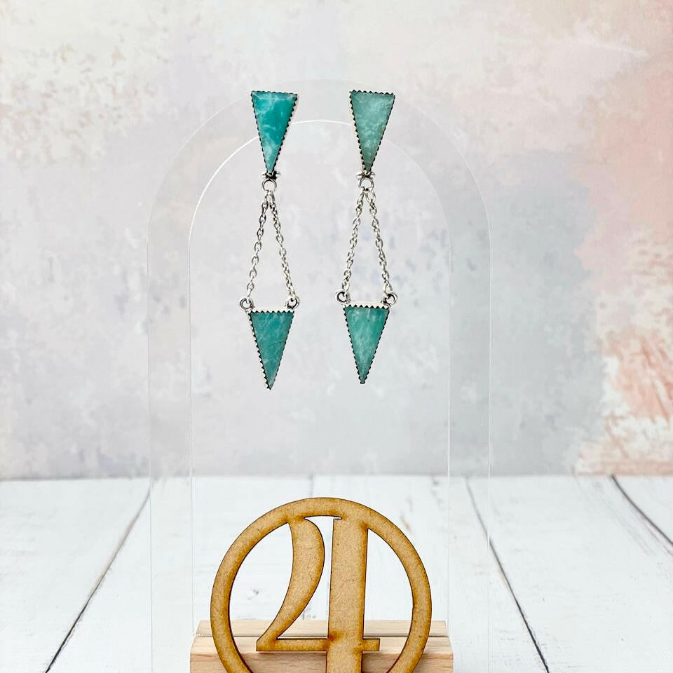 Lead The Way Stone Drop Earrings-Earrings-Krush Kandy, Women's Online Fashion Boutique Located in Phoenix, Arizona (Scottsdale Area)