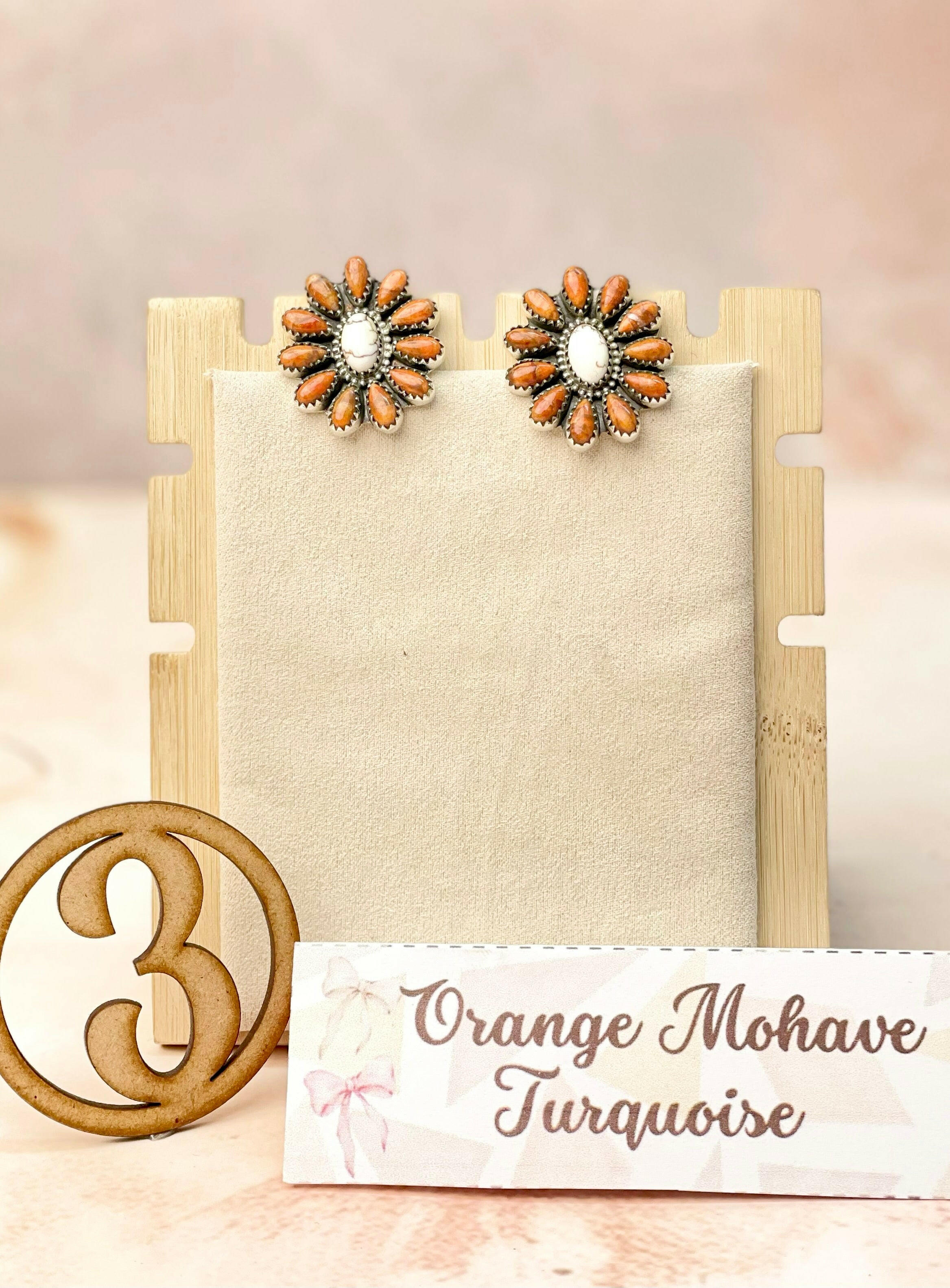 Kandy Blooming Stone Earrings-Earrings-Krush Kandy, Women's Online Fashion Boutique Located in Phoenix, Arizona (Scottsdale Area)