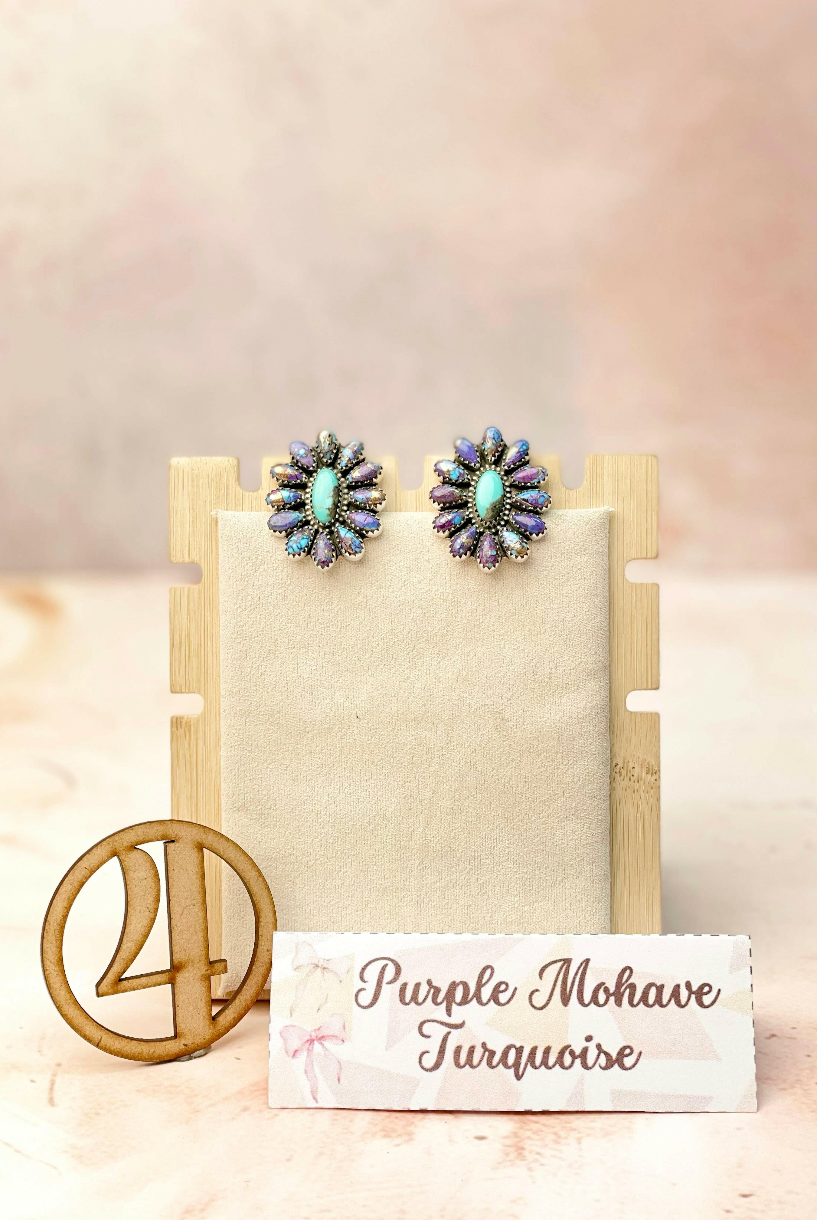 Kandy Blooming Stone Earrings-Earrings-Krush Kandy, Women's Online Fashion Boutique Located in Phoenix, Arizona (Scottsdale Area)