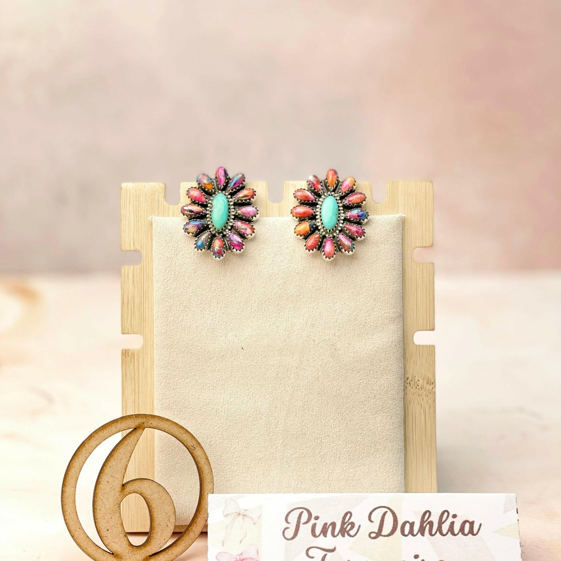 Kandy Blooming Stone Earrings-Earrings-Krush Kandy, Women's Online Fashion Boutique Located in Phoenix, Arizona (Scottsdale Area)