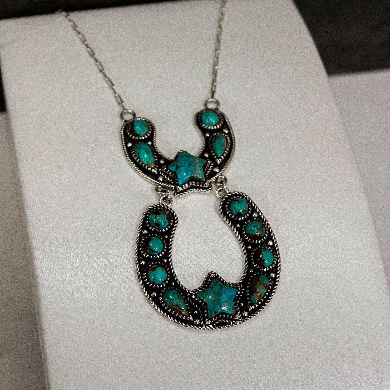 Double The Luck Horseshoe Necklace-Chain Necklaces-Krush Kandy, Women's Online Fashion Boutique Located in Phoenix, Arizona (Scottsdale Area)