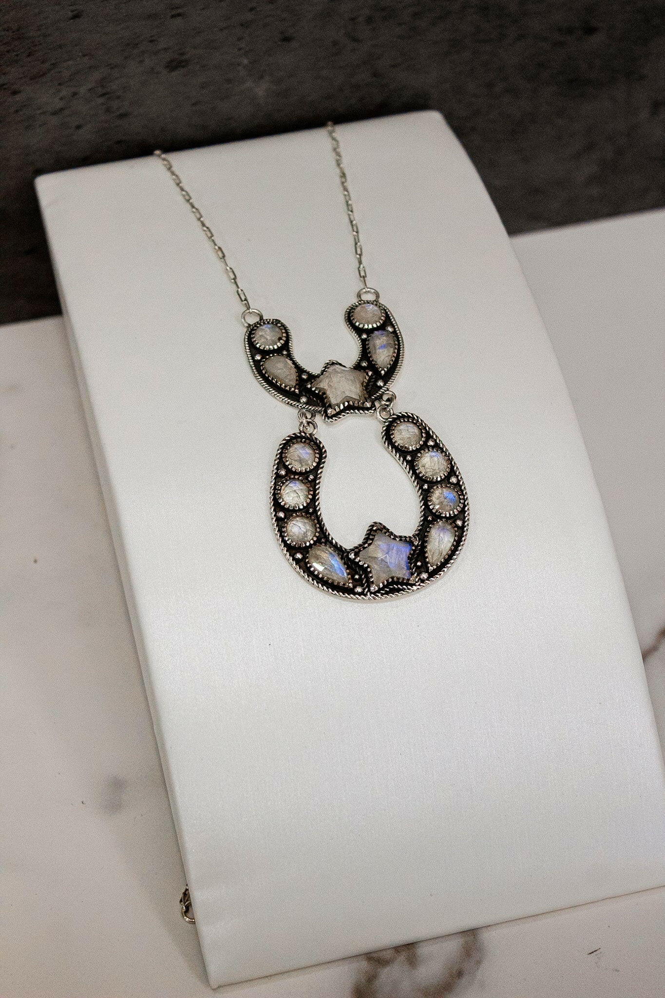 Double The Luck Horseshoe Necklace-Chain Necklaces-Krush Kandy, Women's Online Fashion Boutique Located in Phoenix, Arizona (Scottsdale Area)