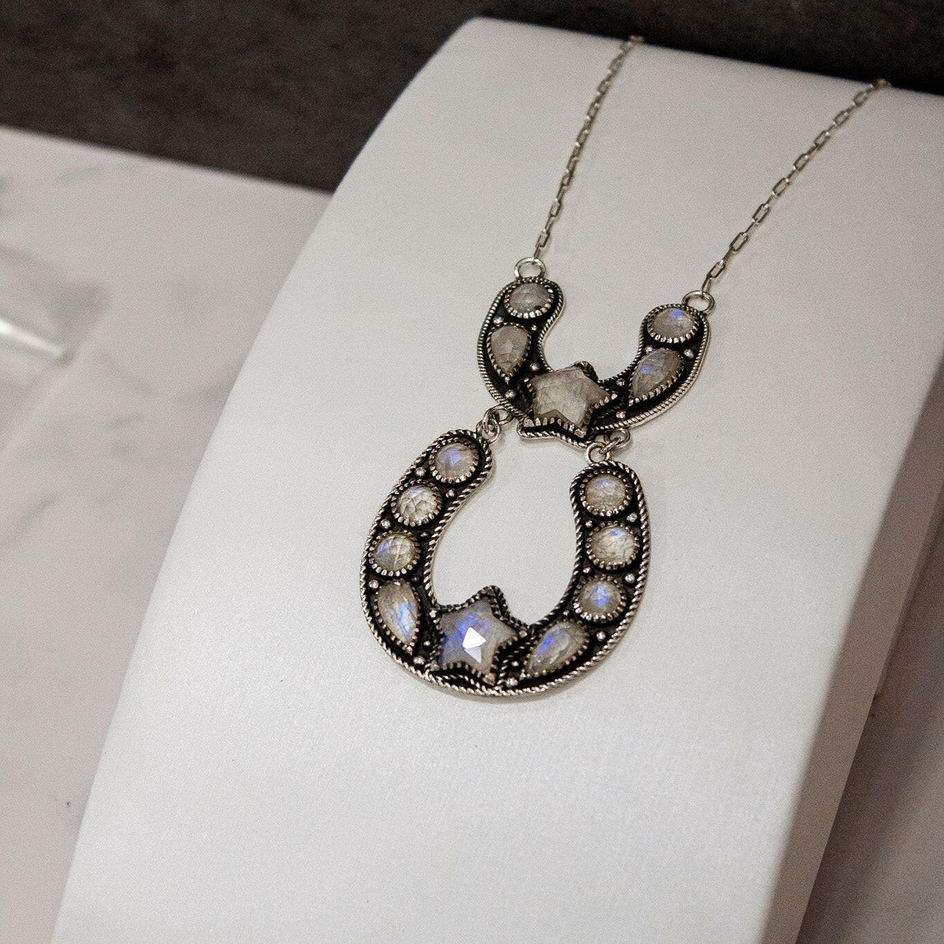 Double The Luck Horseshoe Necklace-Chain Necklaces-Krush Kandy, Women's Online Fashion Boutique Located in Phoenix, Arizona (Scottsdale Area)