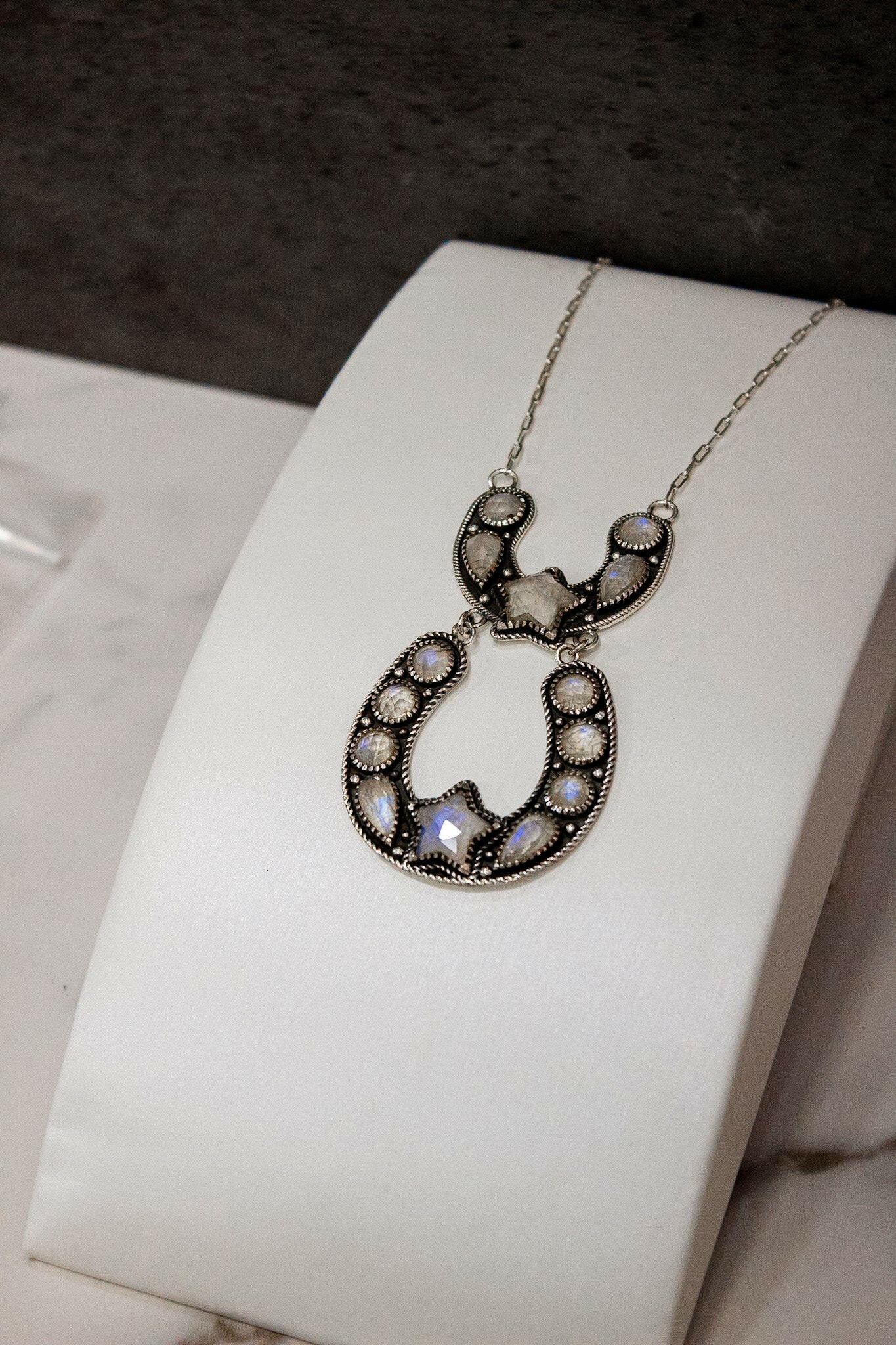 Double The Luck Horseshoe Necklace-Chain Necklaces-Krush Kandy, Women's Online Fashion Boutique Located in Phoenix, Arizona (Scottsdale Area)