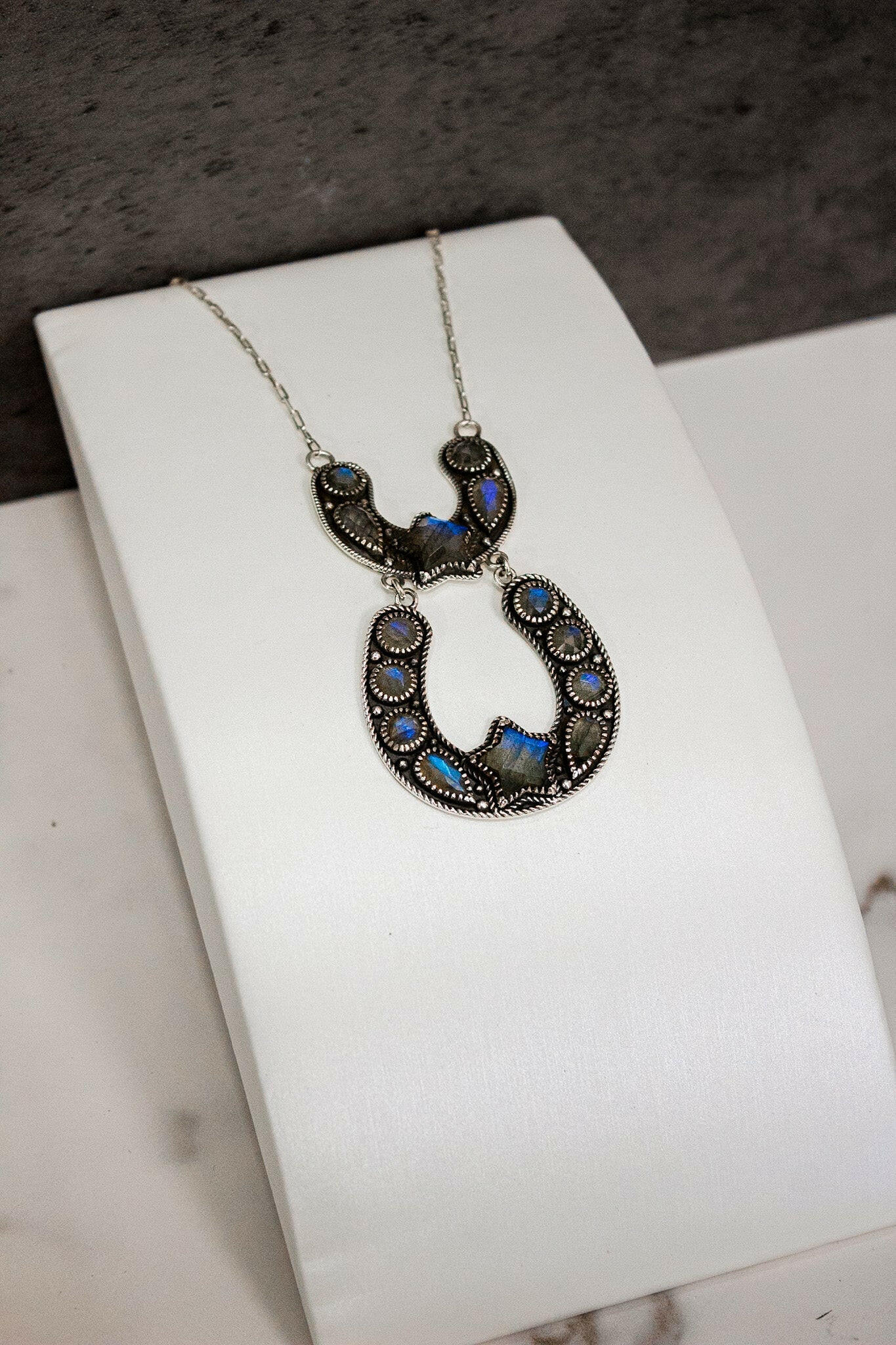 Double The Luck Horseshoe Necklace-Chain Necklaces-Krush Kandy, Women's Online Fashion Boutique Located in Phoenix, Arizona (Scottsdale Area)