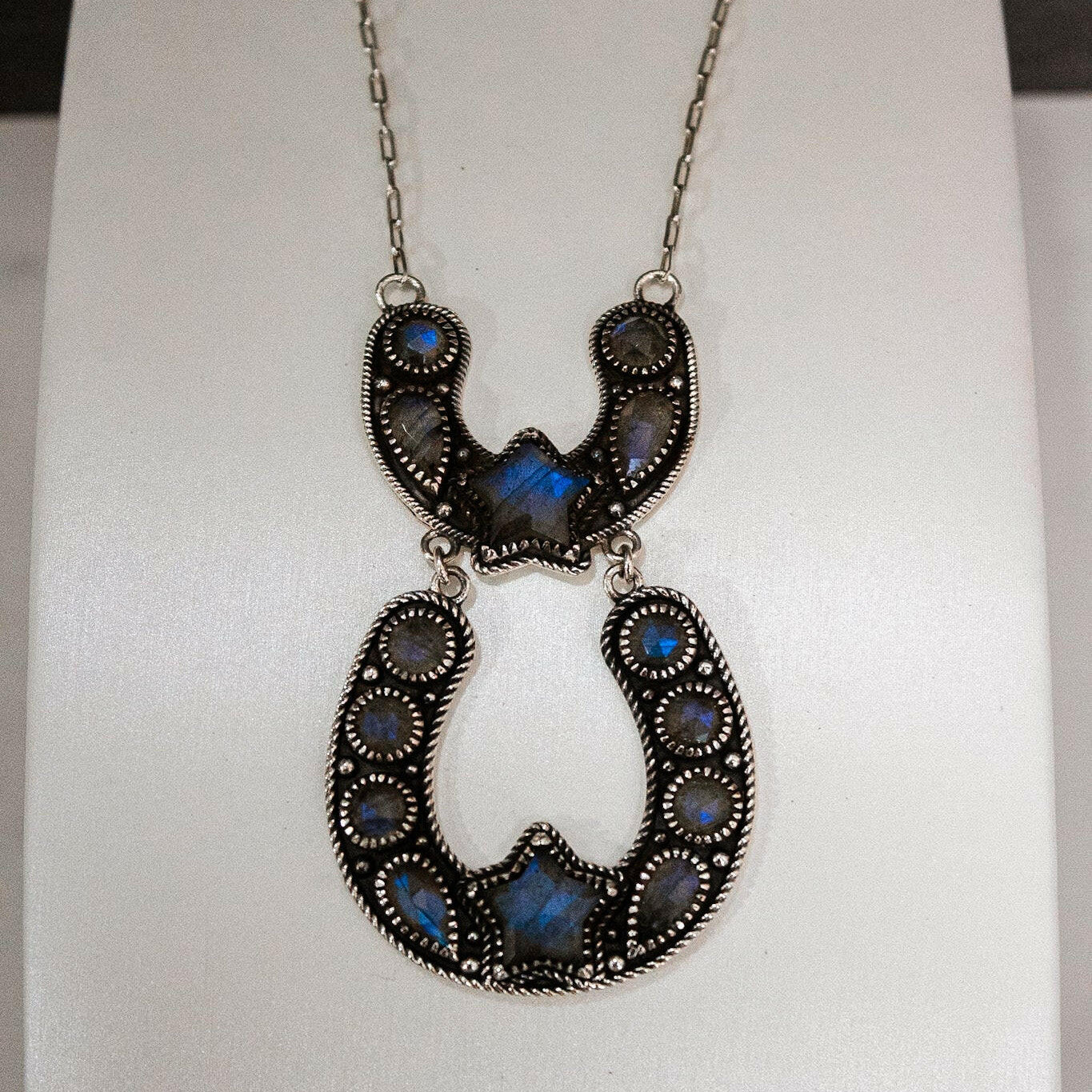 Double The Luck Horseshoe Necklace-Chain Necklaces-Krush Kandy, Women's Online Fashion Boutique Located in Phoenix, Arizona (Scottsdale Area)