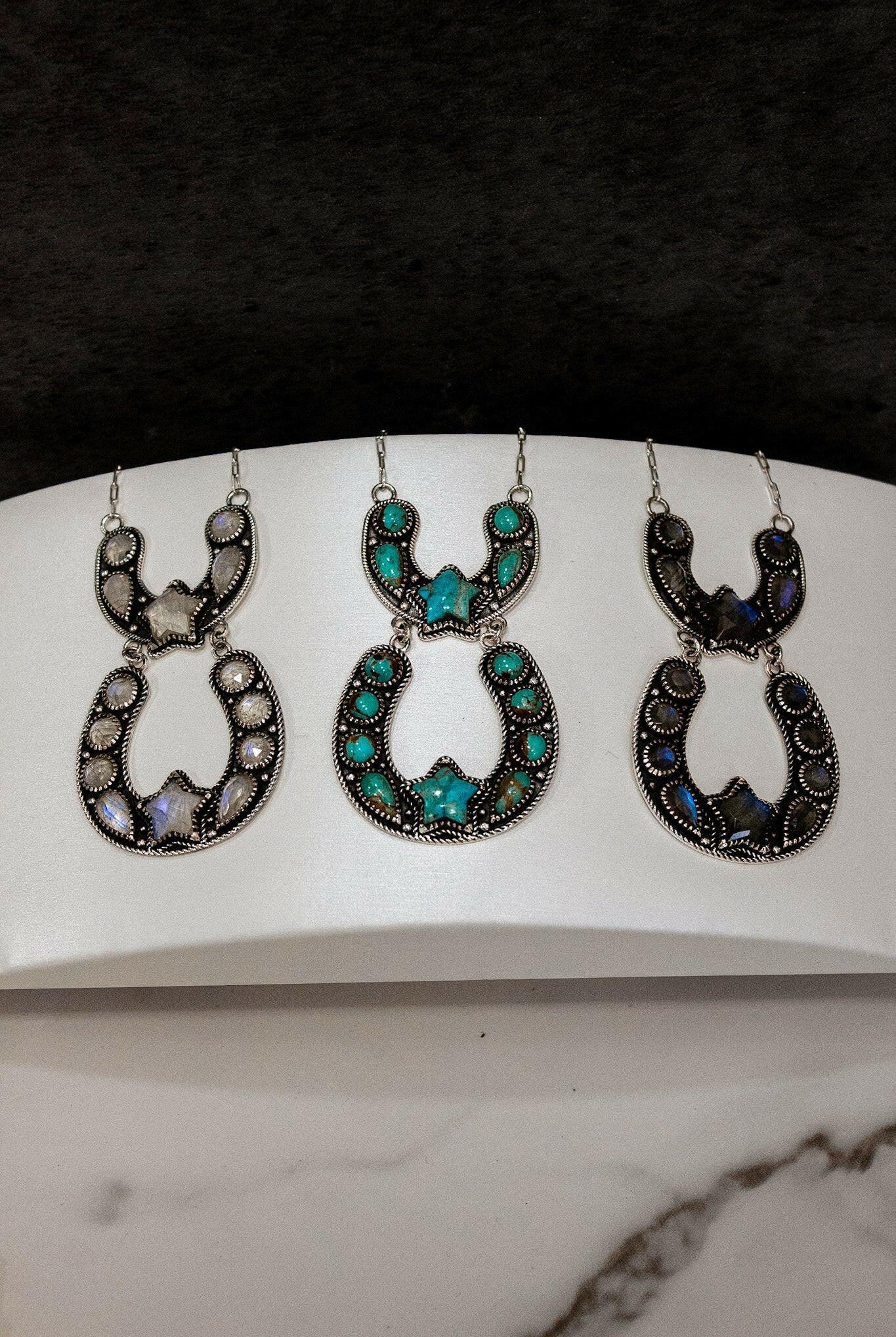 Double The Luck Horseshoe Necklace-Chain Necklaces-Krush Kandy, Women's Online Fashion Boutique Located in Phoenix, Arizona (Scottsdale Area)