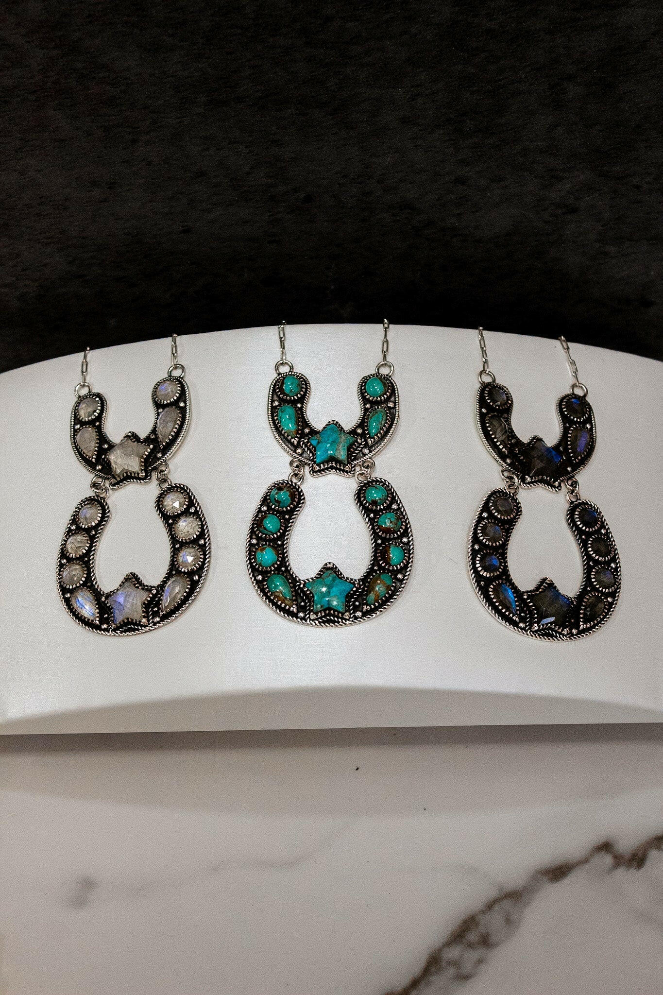 Double The Luck Horseshoe Necklace-Chain Necklaces-Krush Kandy, Women's Online Fashion Boutique Located in Phoenix, Arizona (Scottsdale Area)